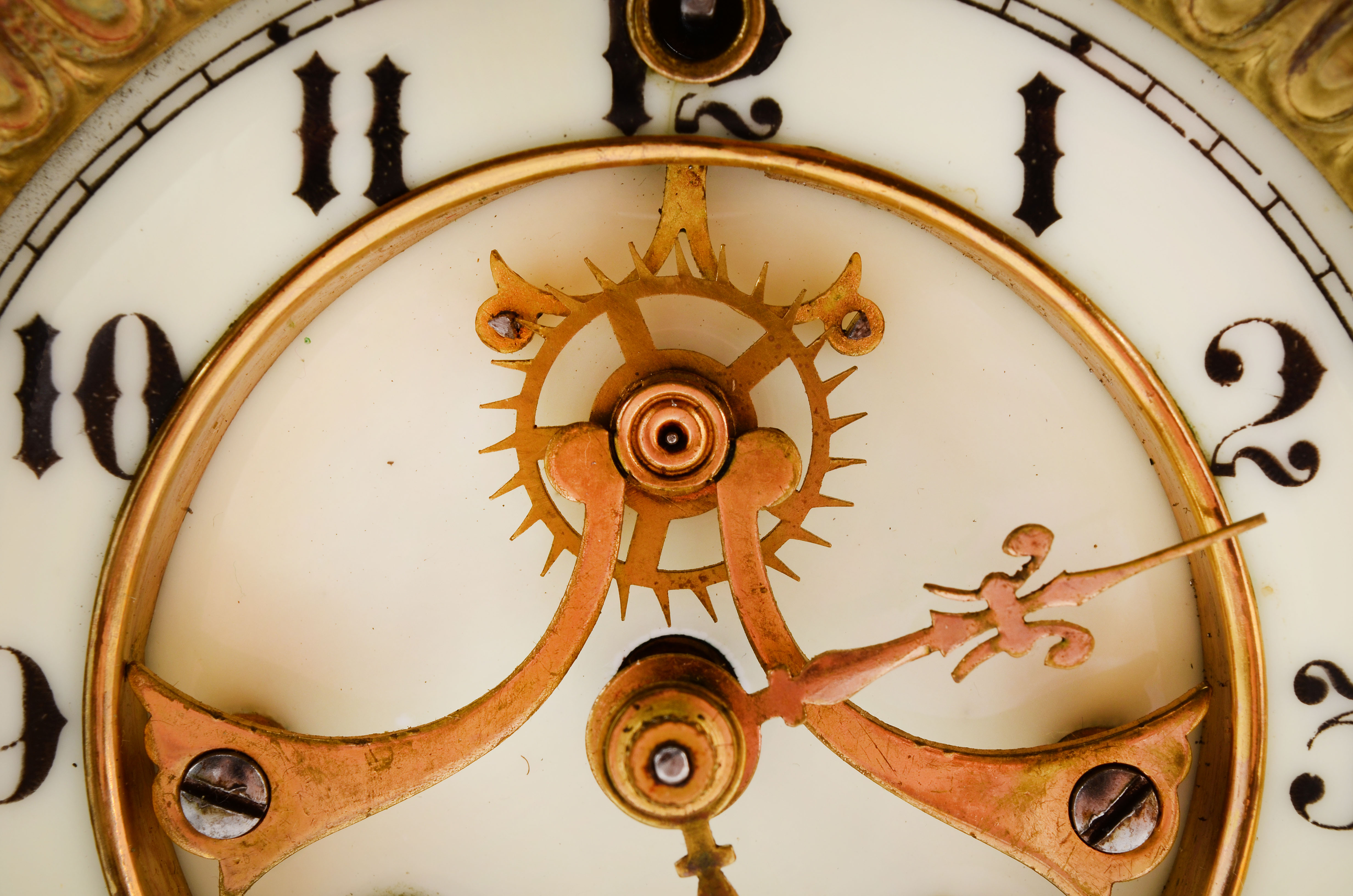 Antique William Gilbert "Tuscan" Marble Palor Clock