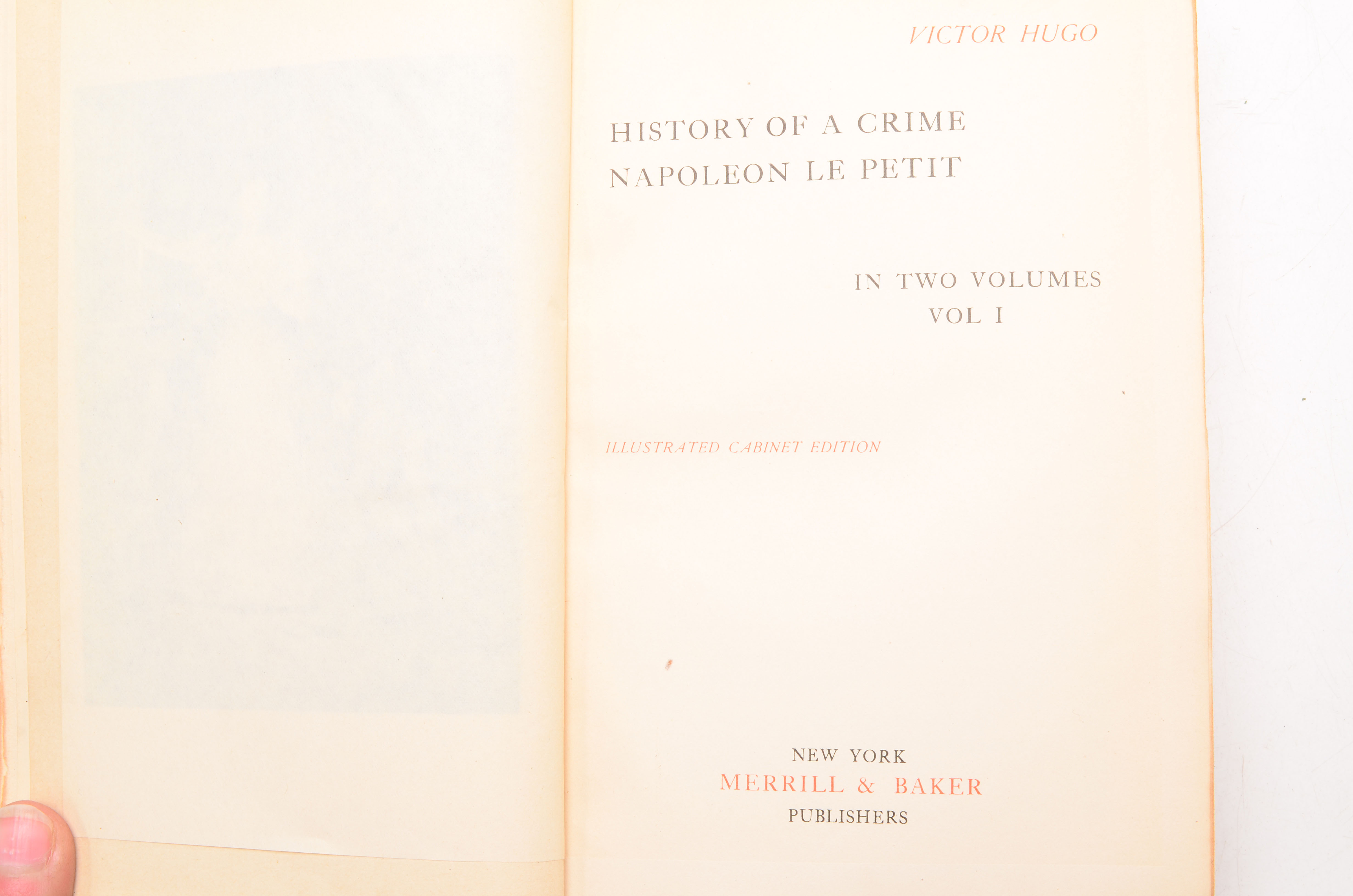 19th Century "Victor Hugo Collected Works"