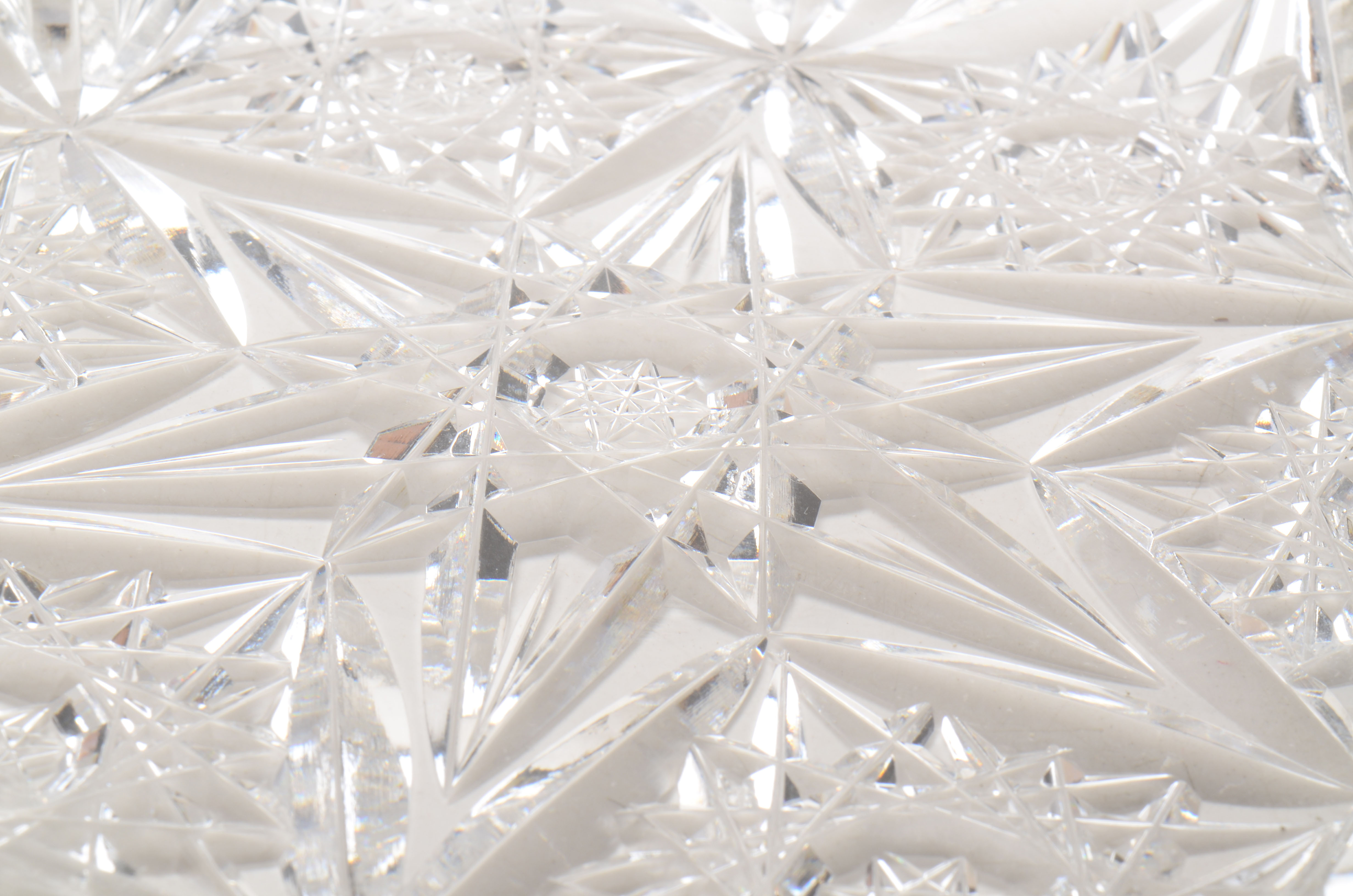 Antique American Brilliant Cut Glass Butter Dome Dish