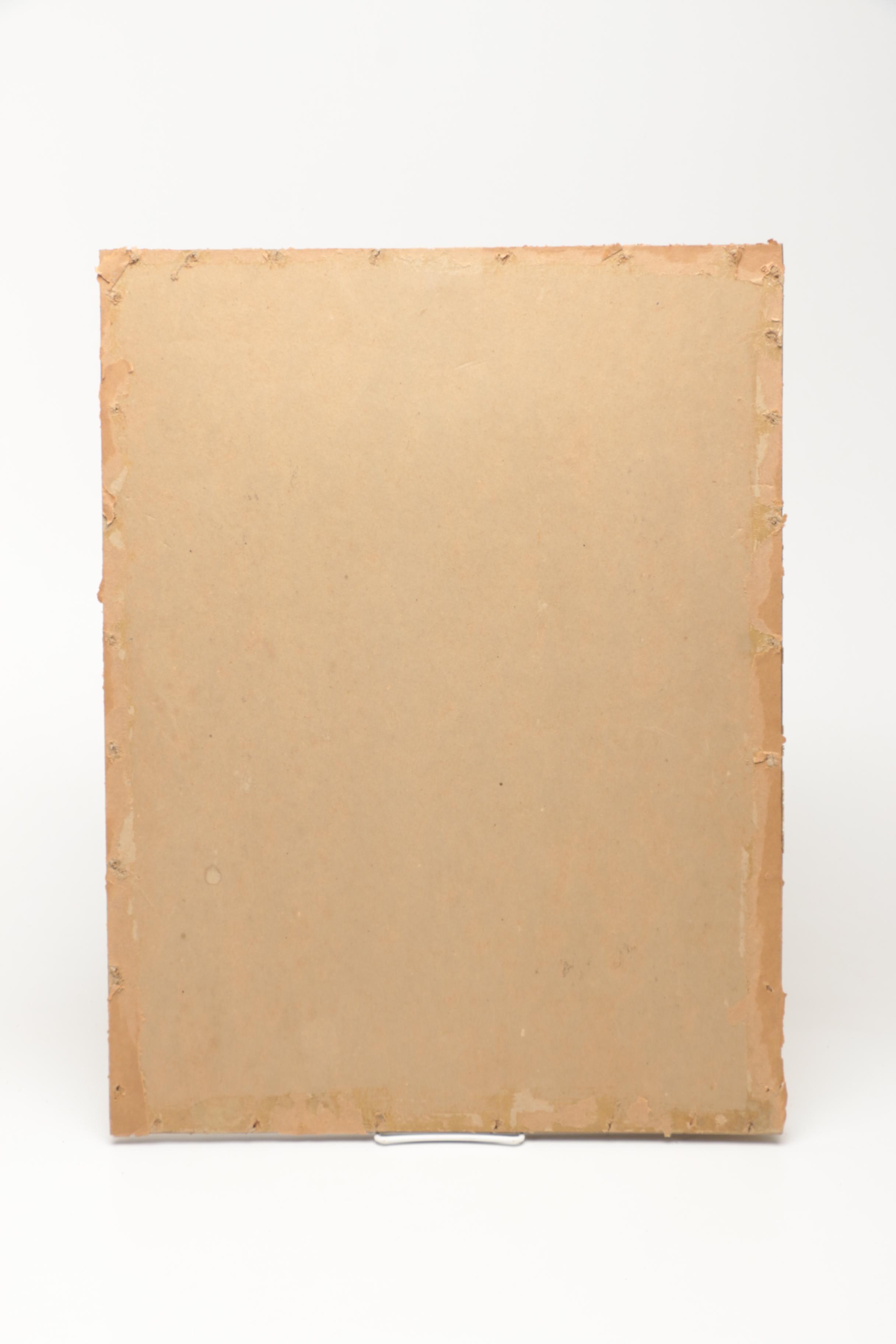 One Lithograph Print, One Graphite Drawing, and One Paper Collage