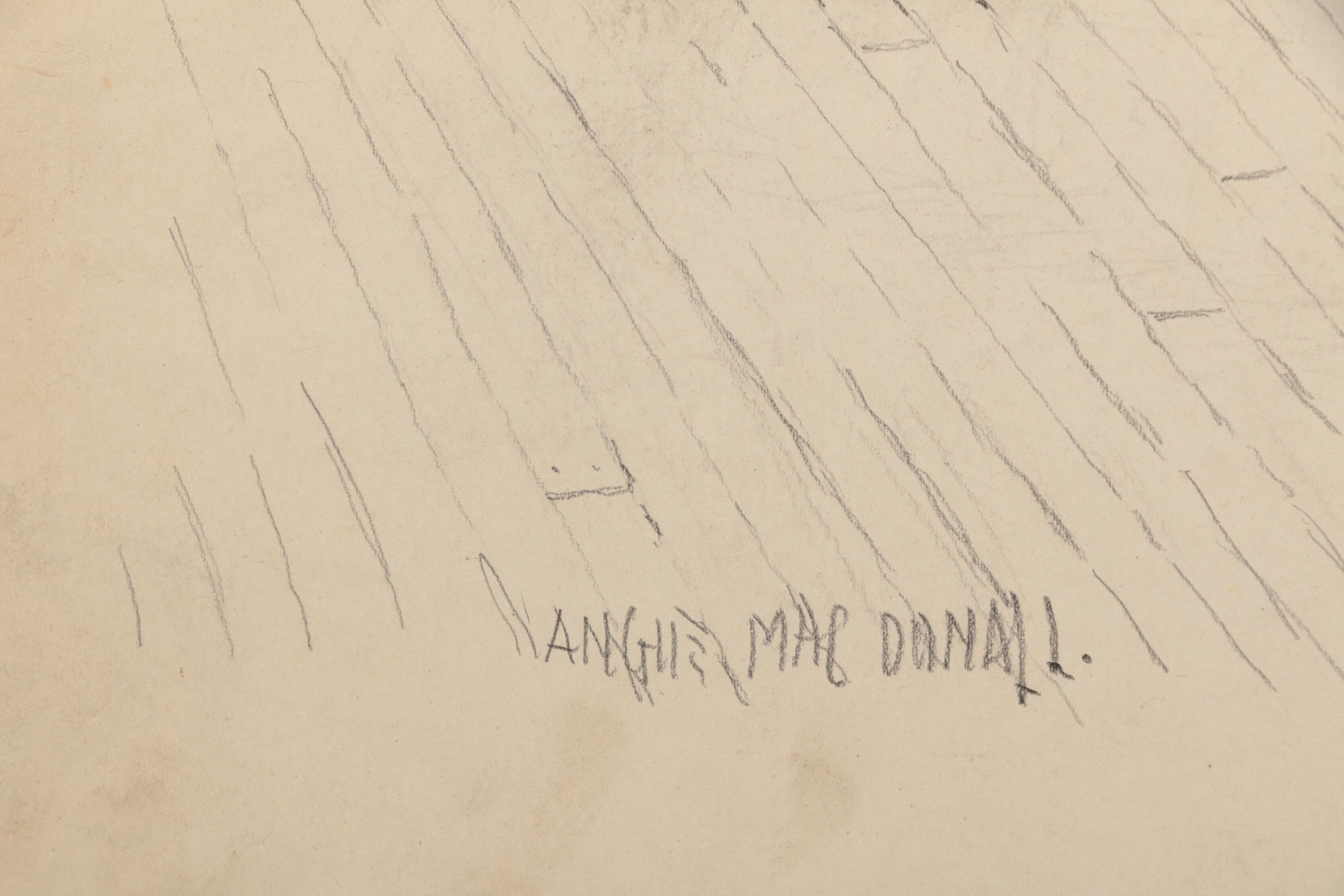 One Lithograph Print, One Graphite Drawing, and One Paper Collage