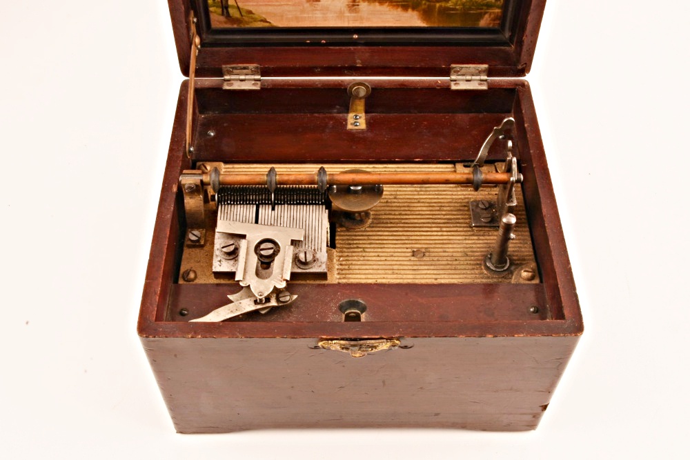 Early 20th Century Mira Disc Music Box and Discs