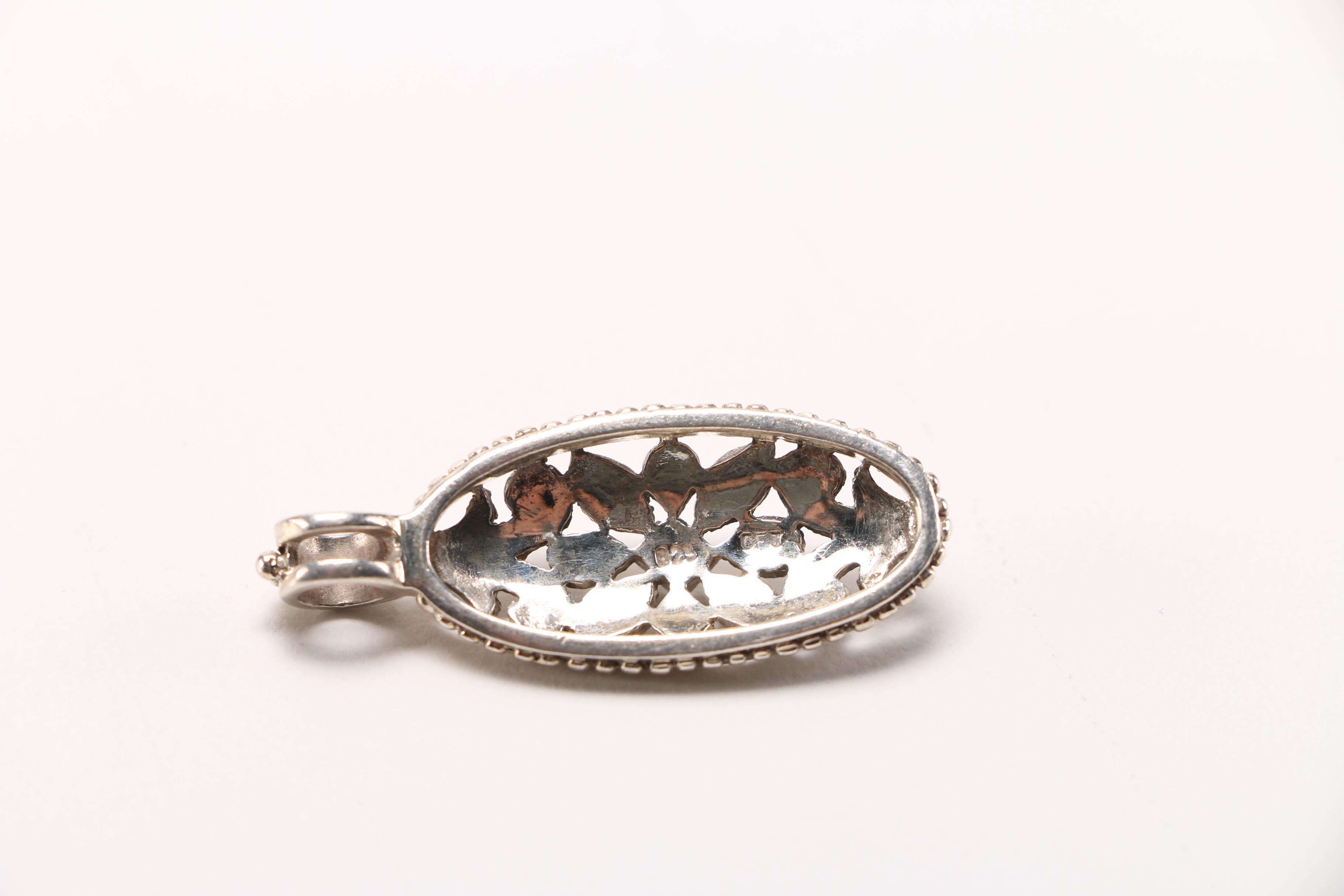 Sterling Silver Selection Featuring Clown Brooch/Pendant