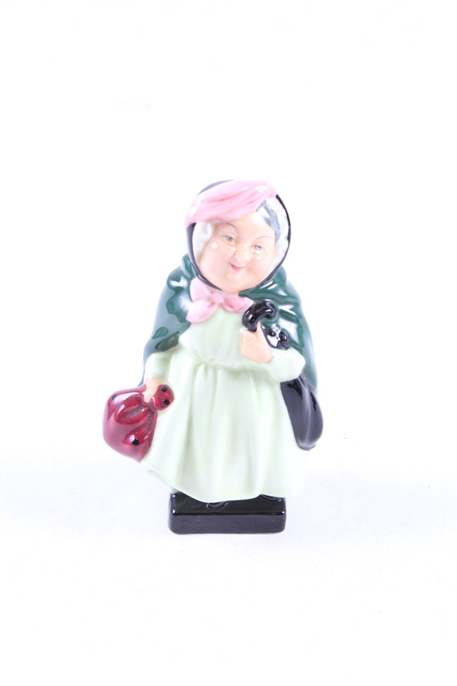 Royal Doulton "Sairey Gamp" Set with Miniature Character Jug