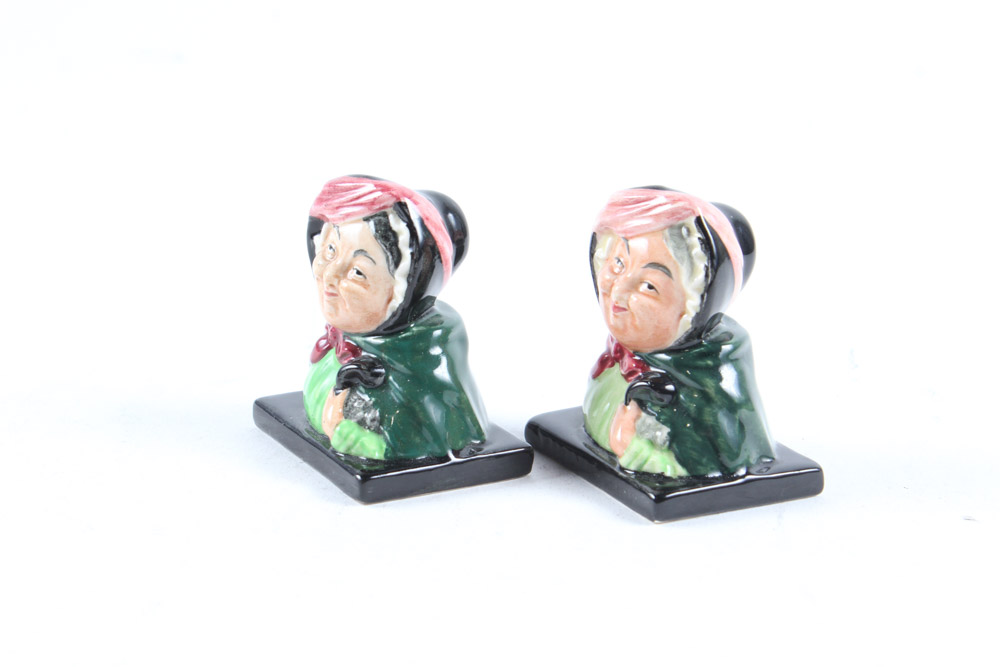 Royal Doulton "Sairey Gamp" Set with Miniature Character Jug