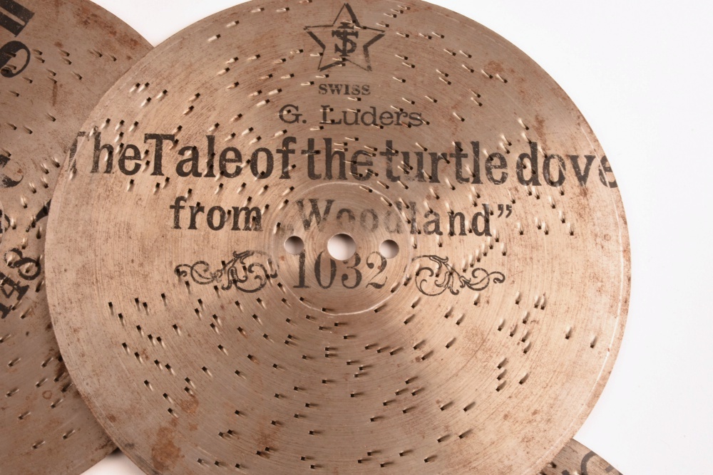 Early 20th Century Mira Disc Music Box and Discs