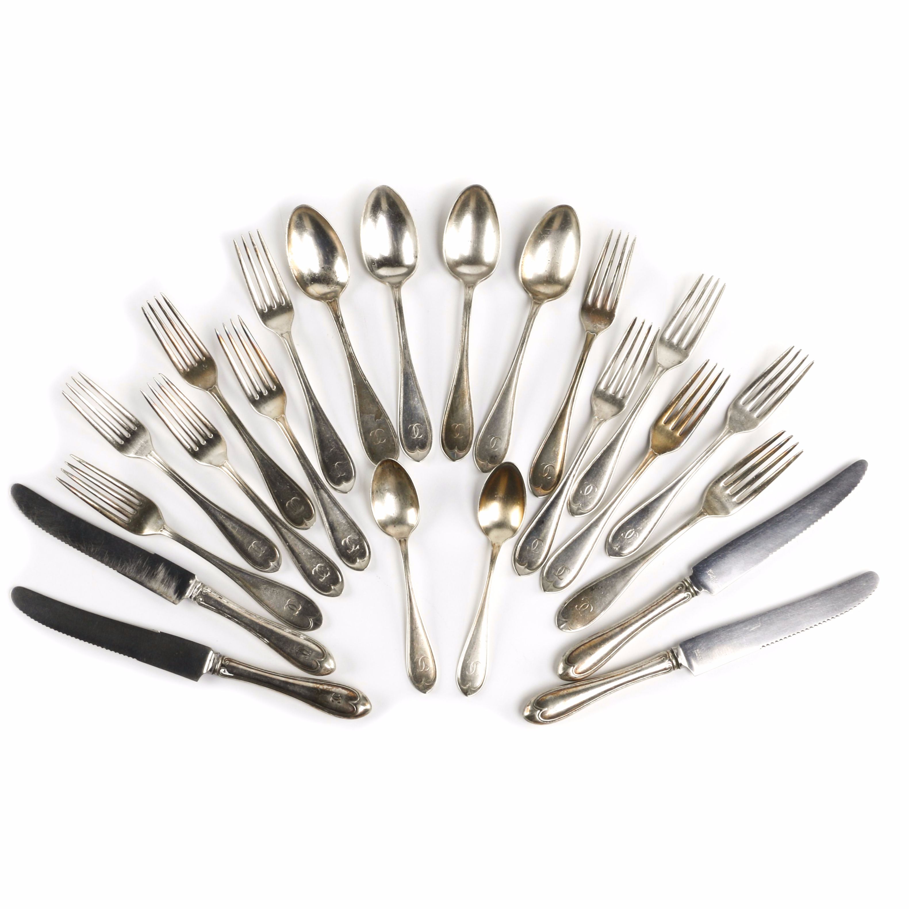 International Silver Company "Oval" Silver Plate Flatware
