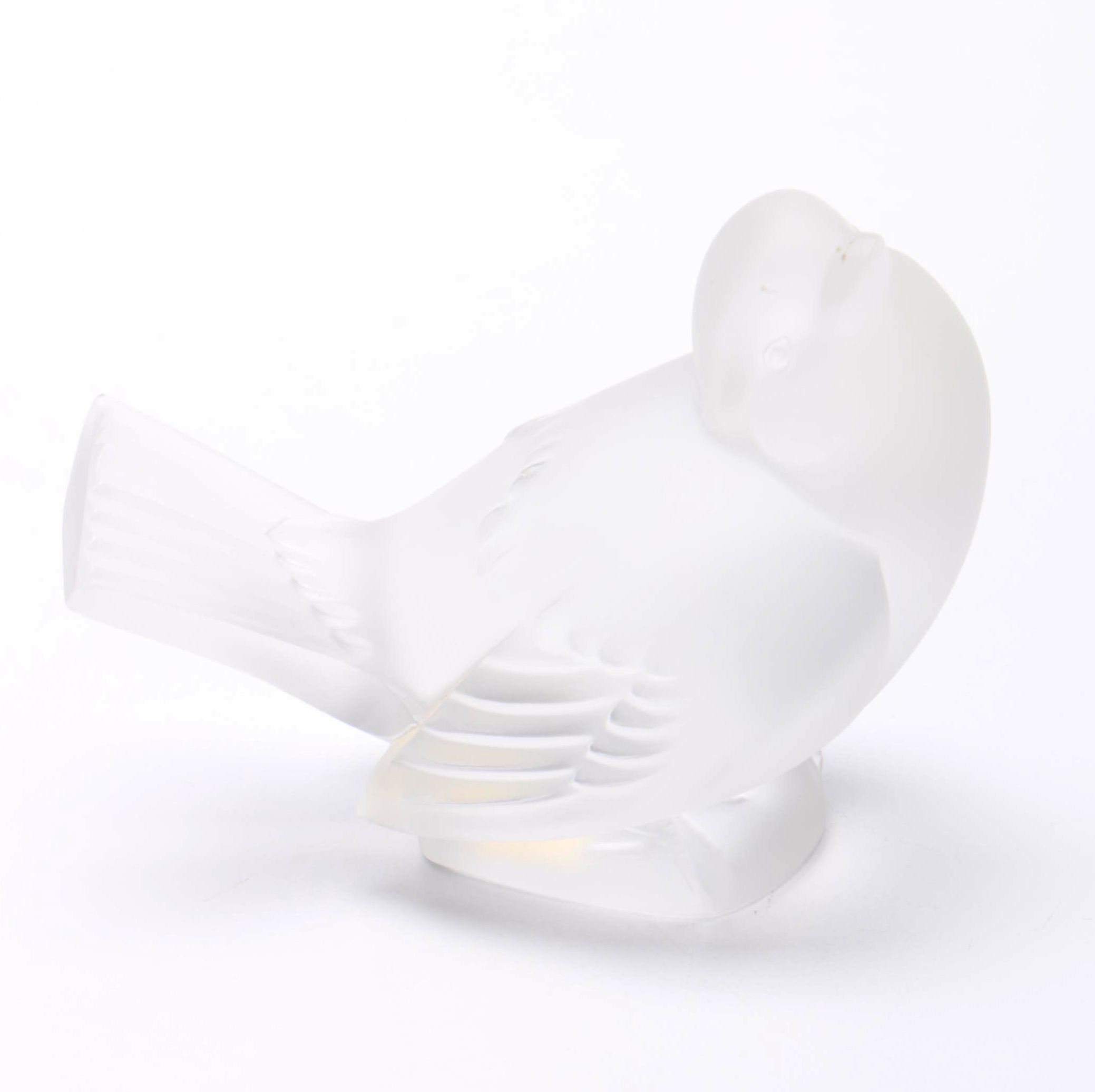 Lalique Moqueur Glass Bird Figurine