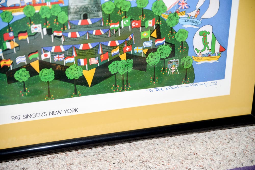 Signed Print Pat Singer's New York
