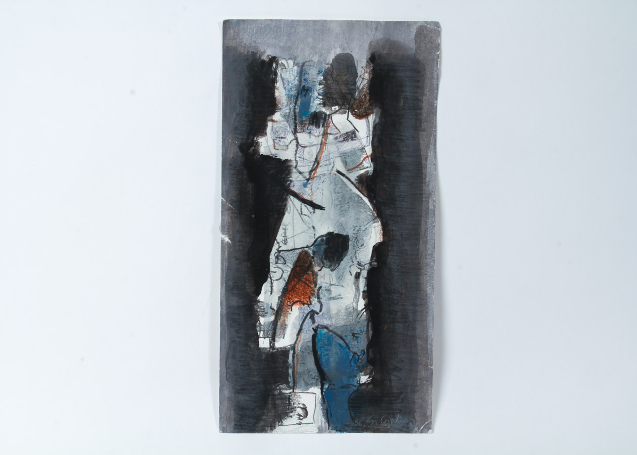 Gjelosh Gjokaj Painting on Paper with Book "Maestro: Gjelosh Gjokaj"