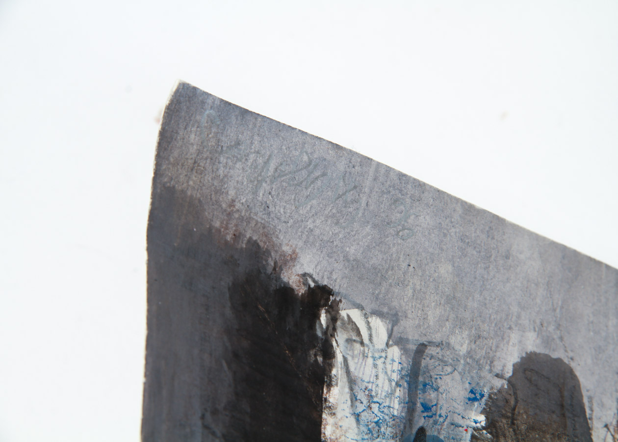 Gjelosh Gjokaj Painting on Paper with Book "Maestro: Gjelosh Gjokaj"