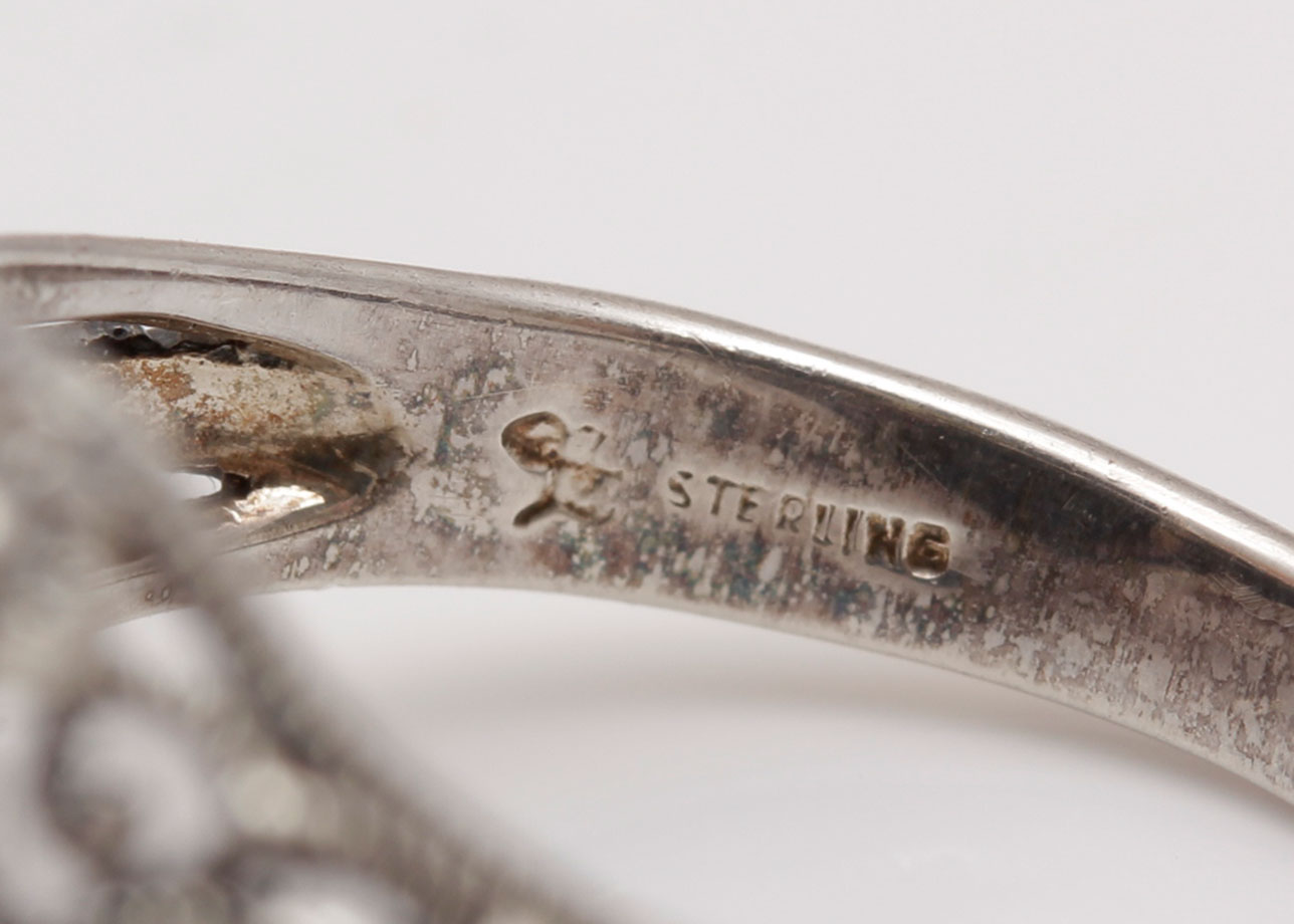 Vintage Sterling Silver Cameo and Black Onyx Flip Ring