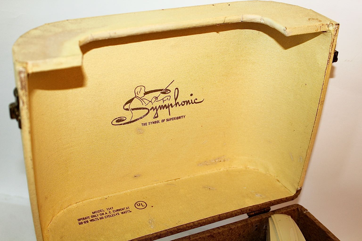 Mid-Century Symphonic Portable 45 rpm Record Player