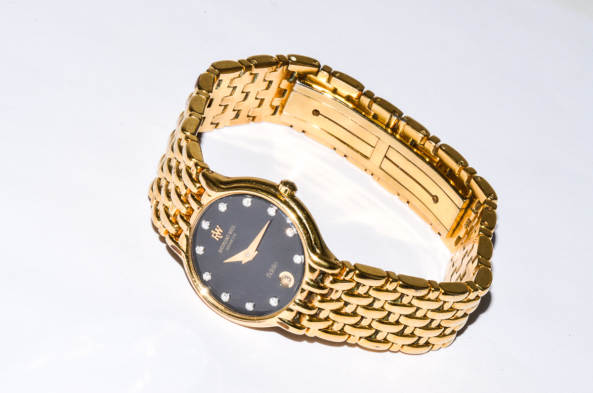 Women's Raymond Weil Geneve Fidélio Diamond and 18K Gold Electroplated Watch