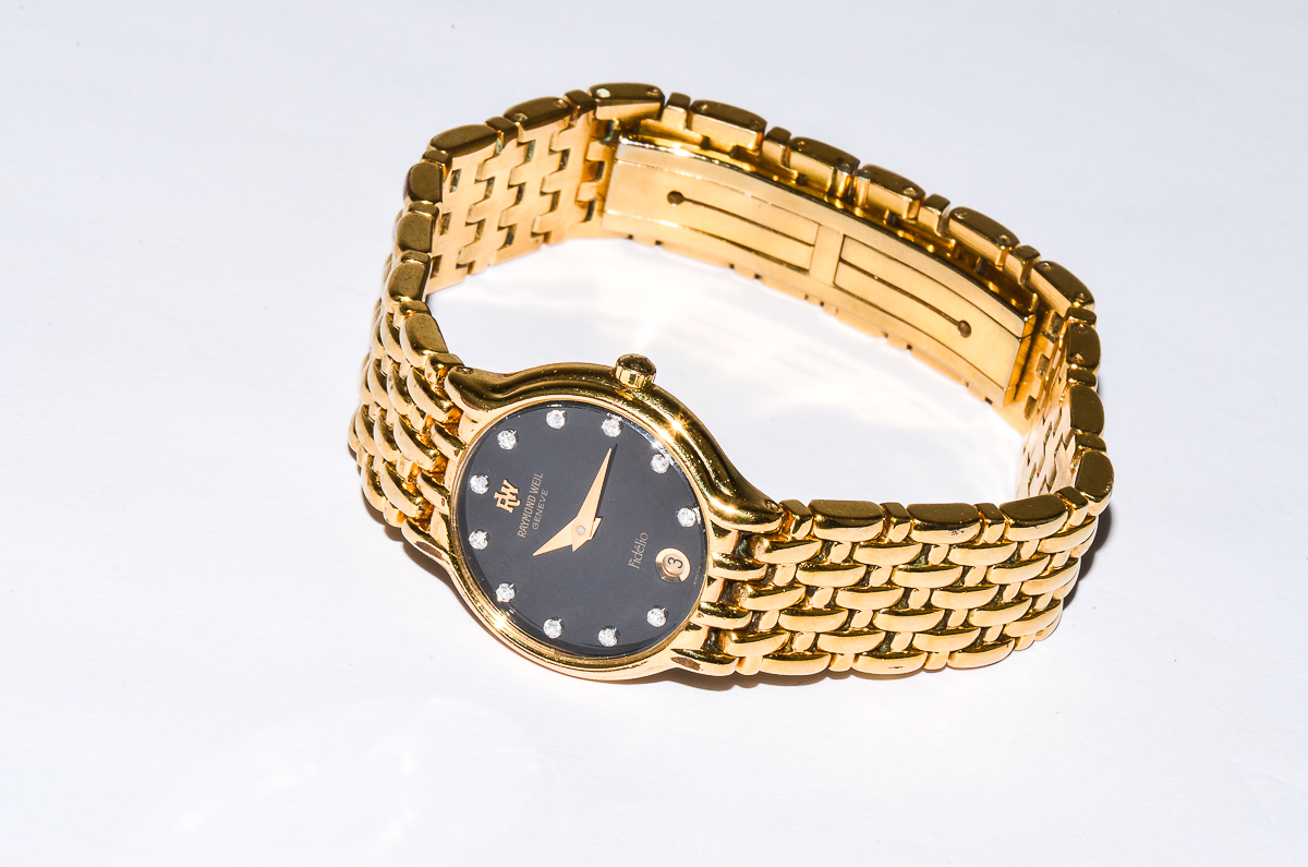 Women's Raymond Weil Geneve Fidélio Diamond and 18K Gold Electroplated Watch