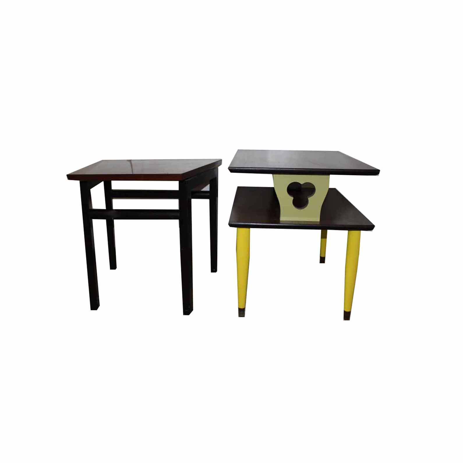 Two Mid Century Modern End Tables