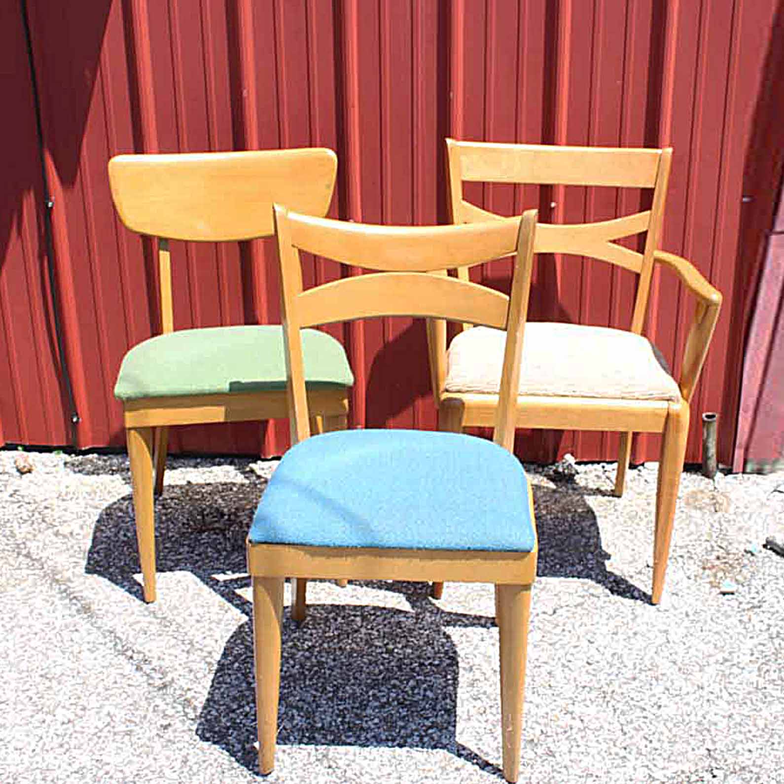 Three Mid Century Modern Chairs