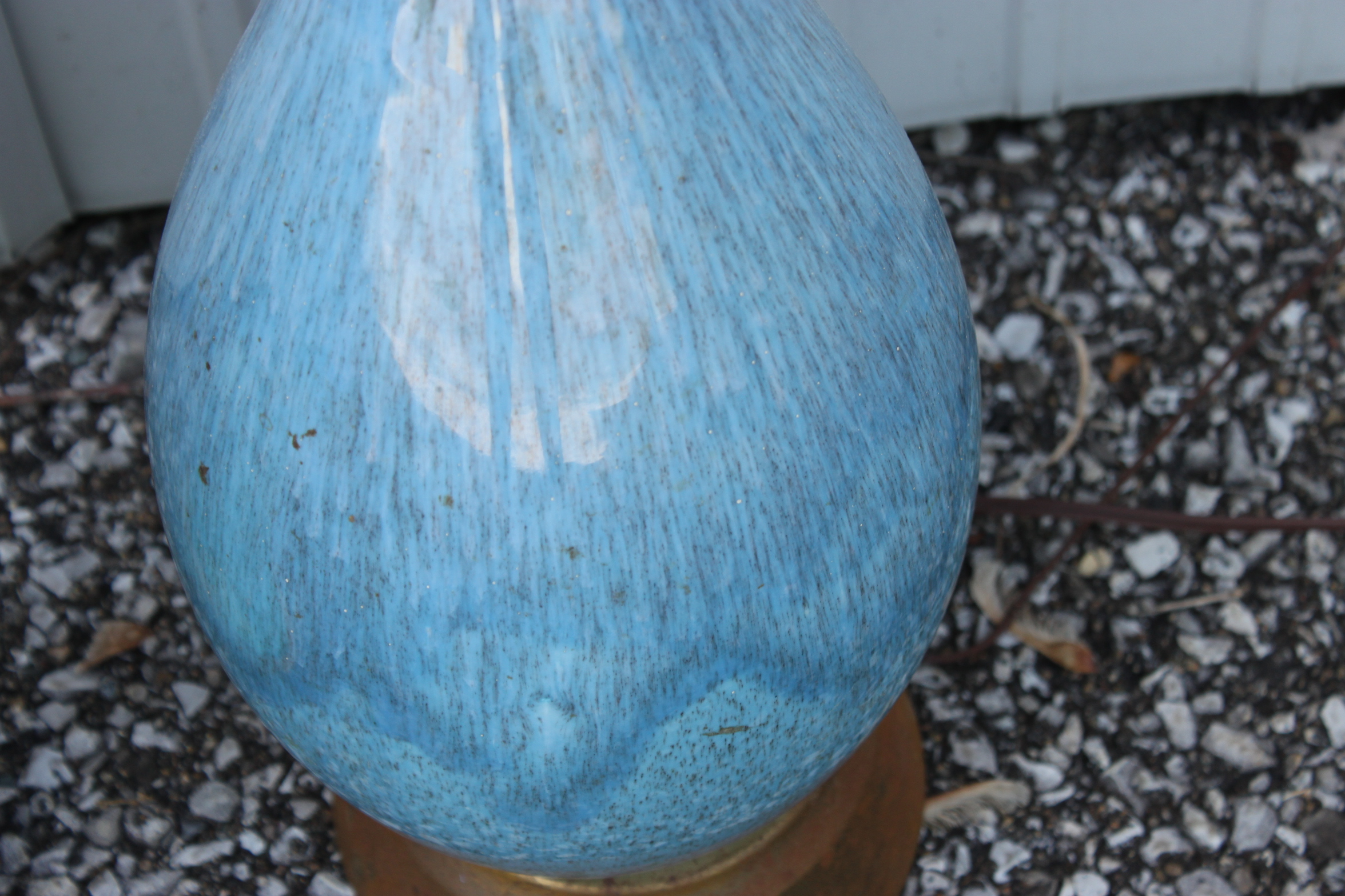 Two Aqua Table Lamps