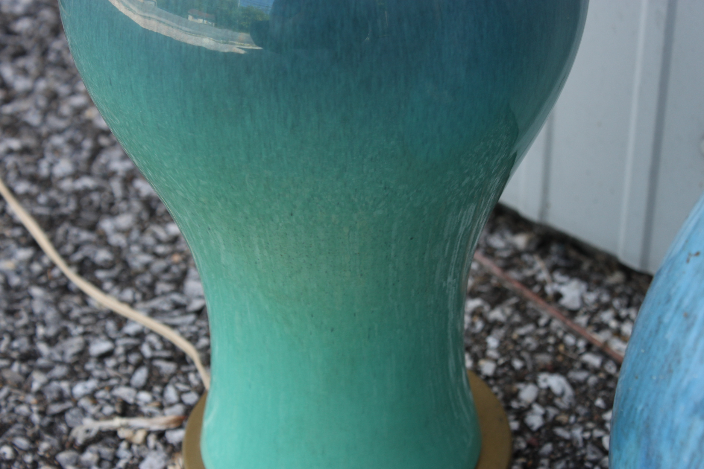 Two Aqua Table Lamps