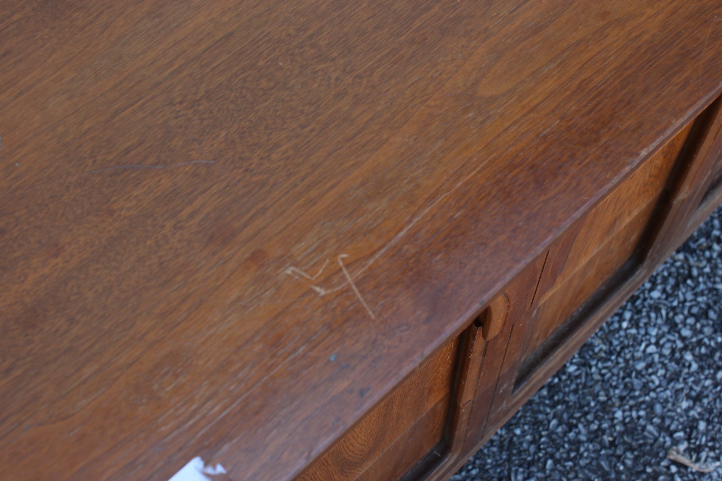 Mid Century Modern Credenza with Mirror
