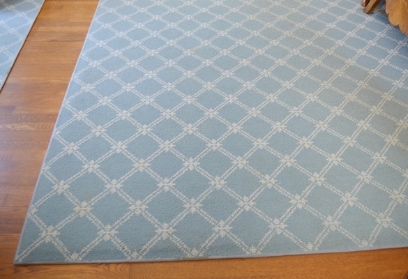 Matching Machine Made Area Rug and Door Mats