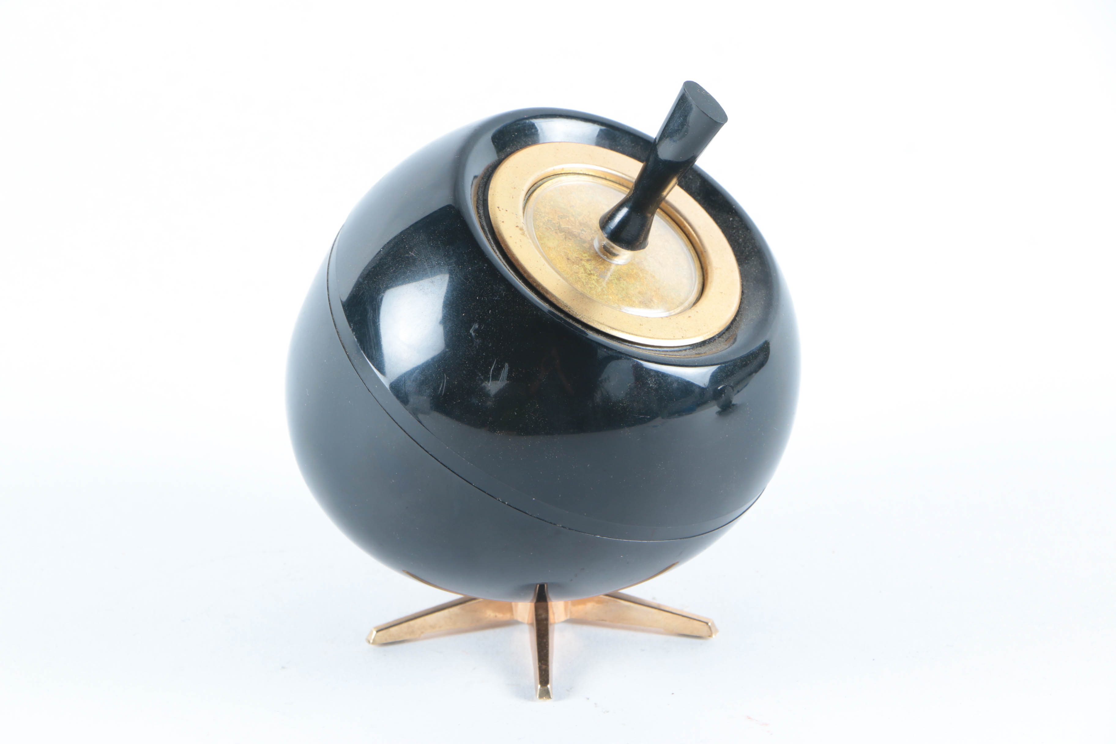 Vintage Table Cigarette Lighter and Chrome Ashtray