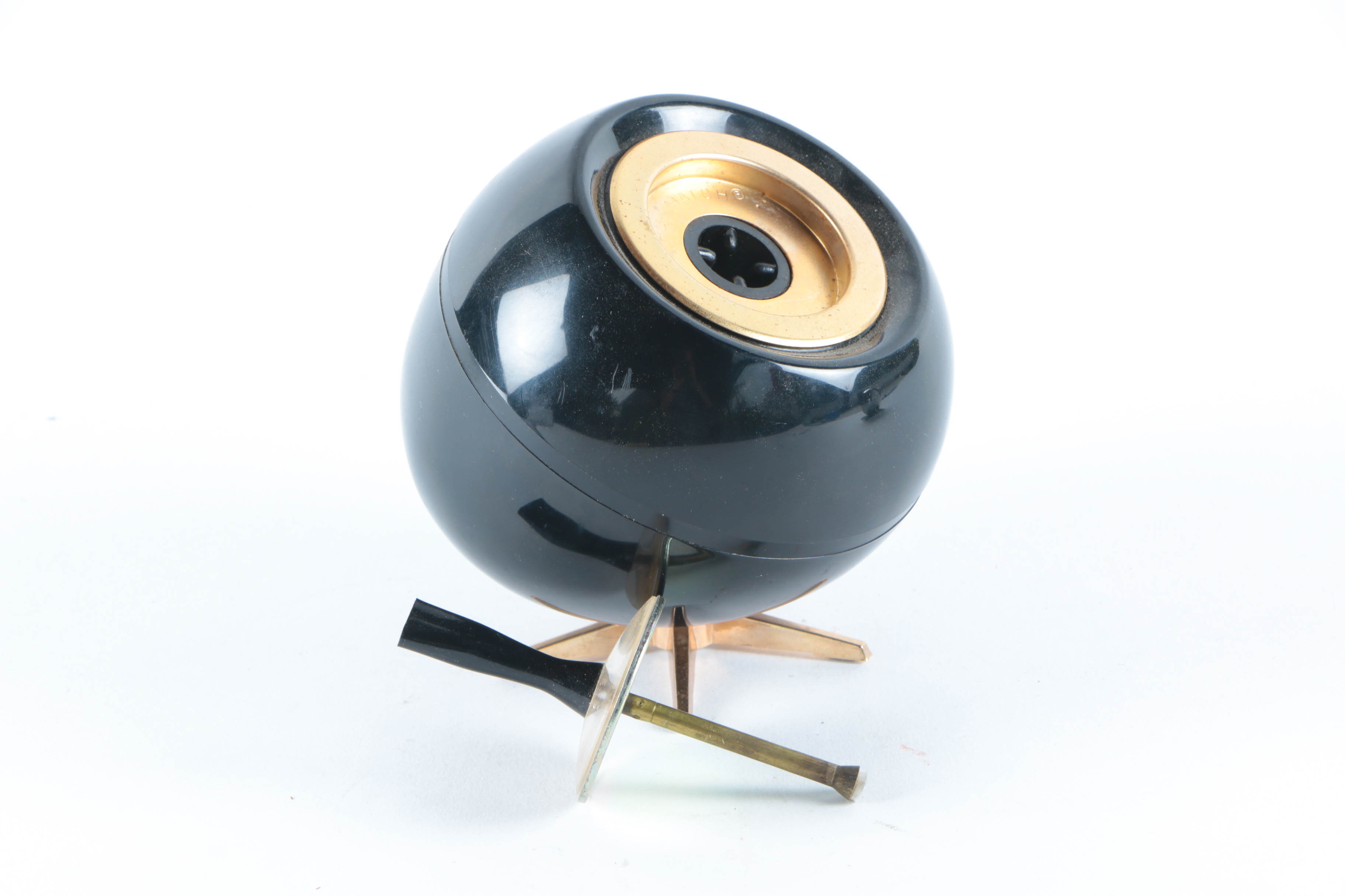 Vintage Table Cigarette Lighter and Chrome Ashtray