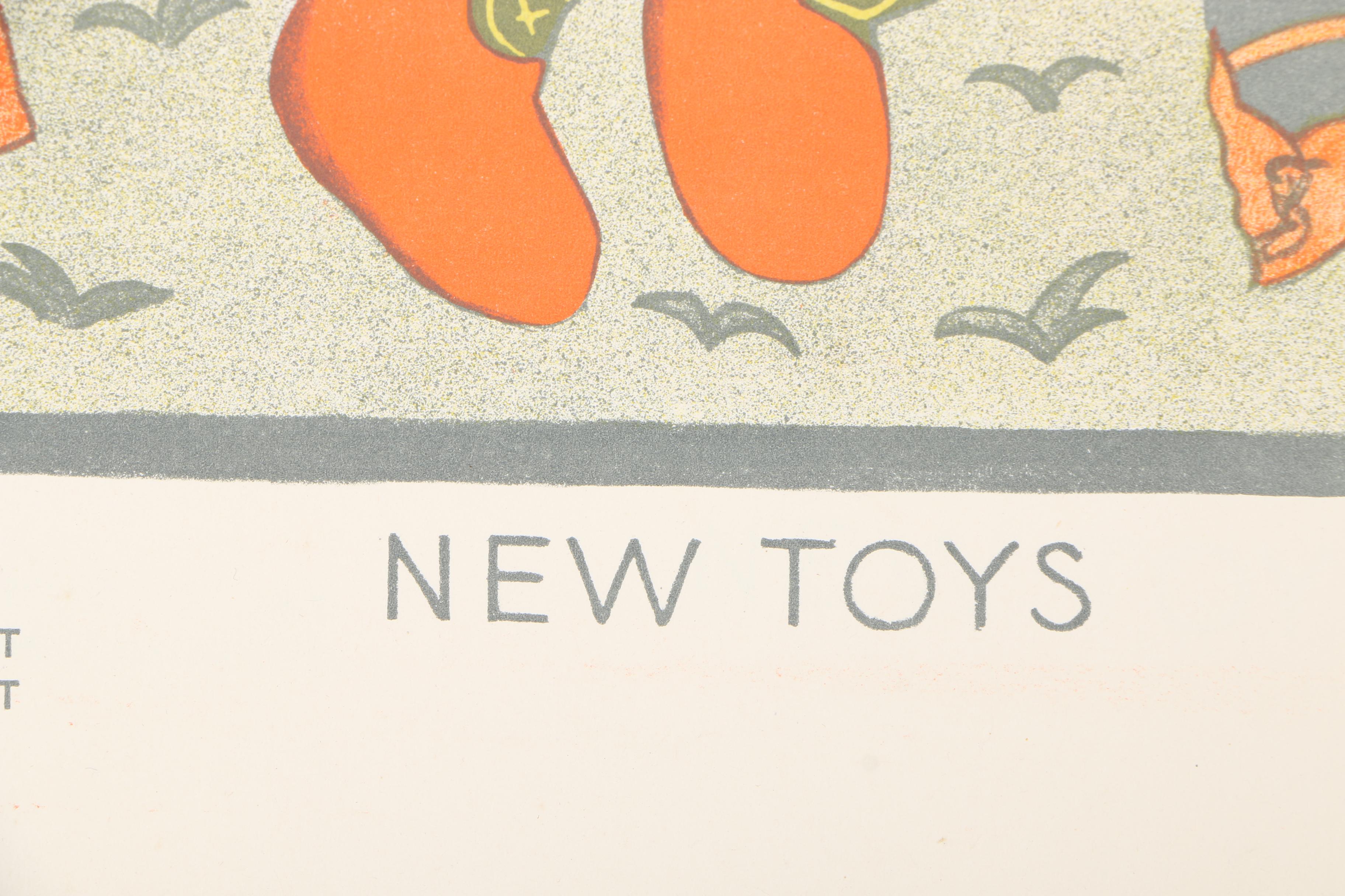 Early 20th Century Marja Werten Colorful Polish Lithographs