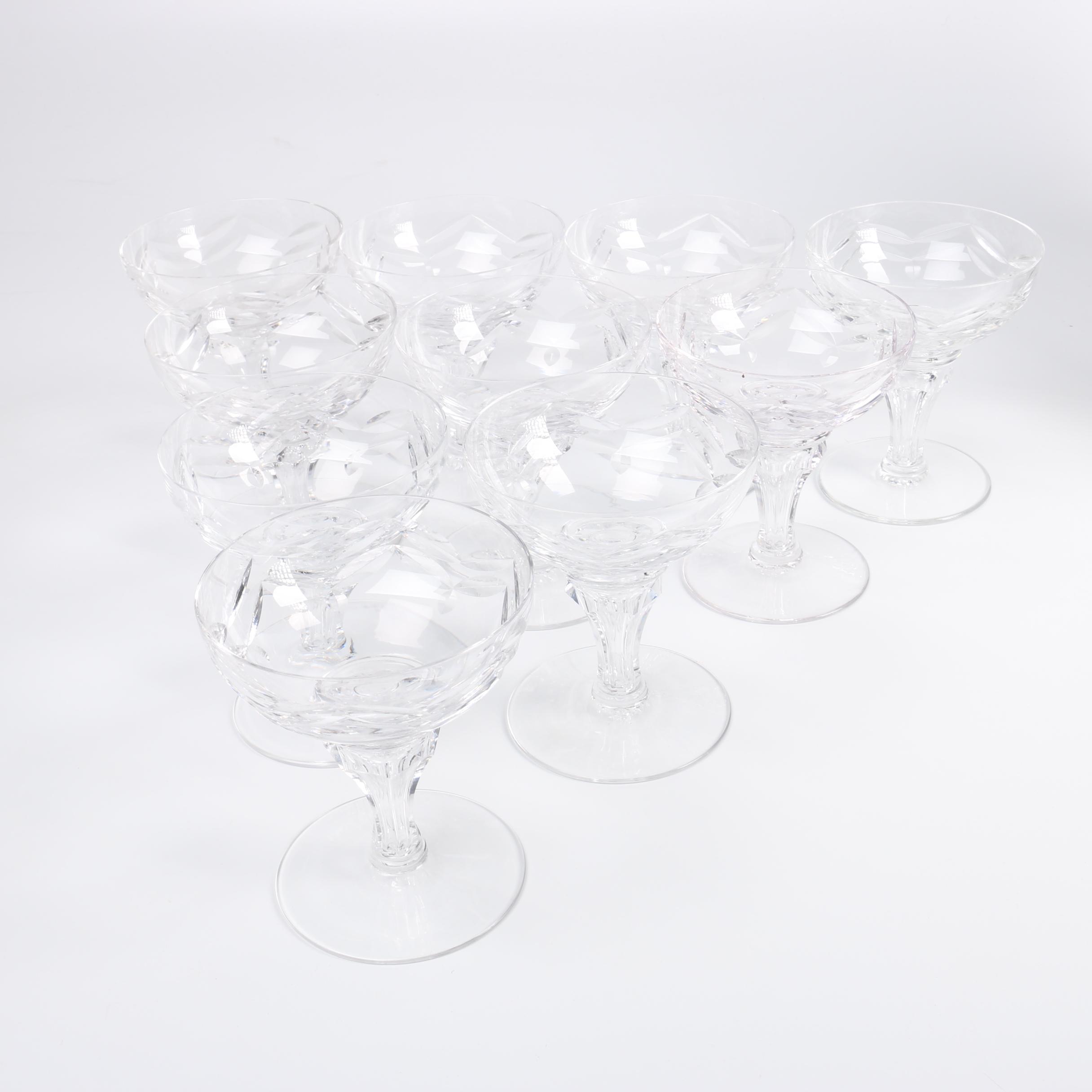 Royal Leerdam "Netherlands" Crystal Champagne Glasses