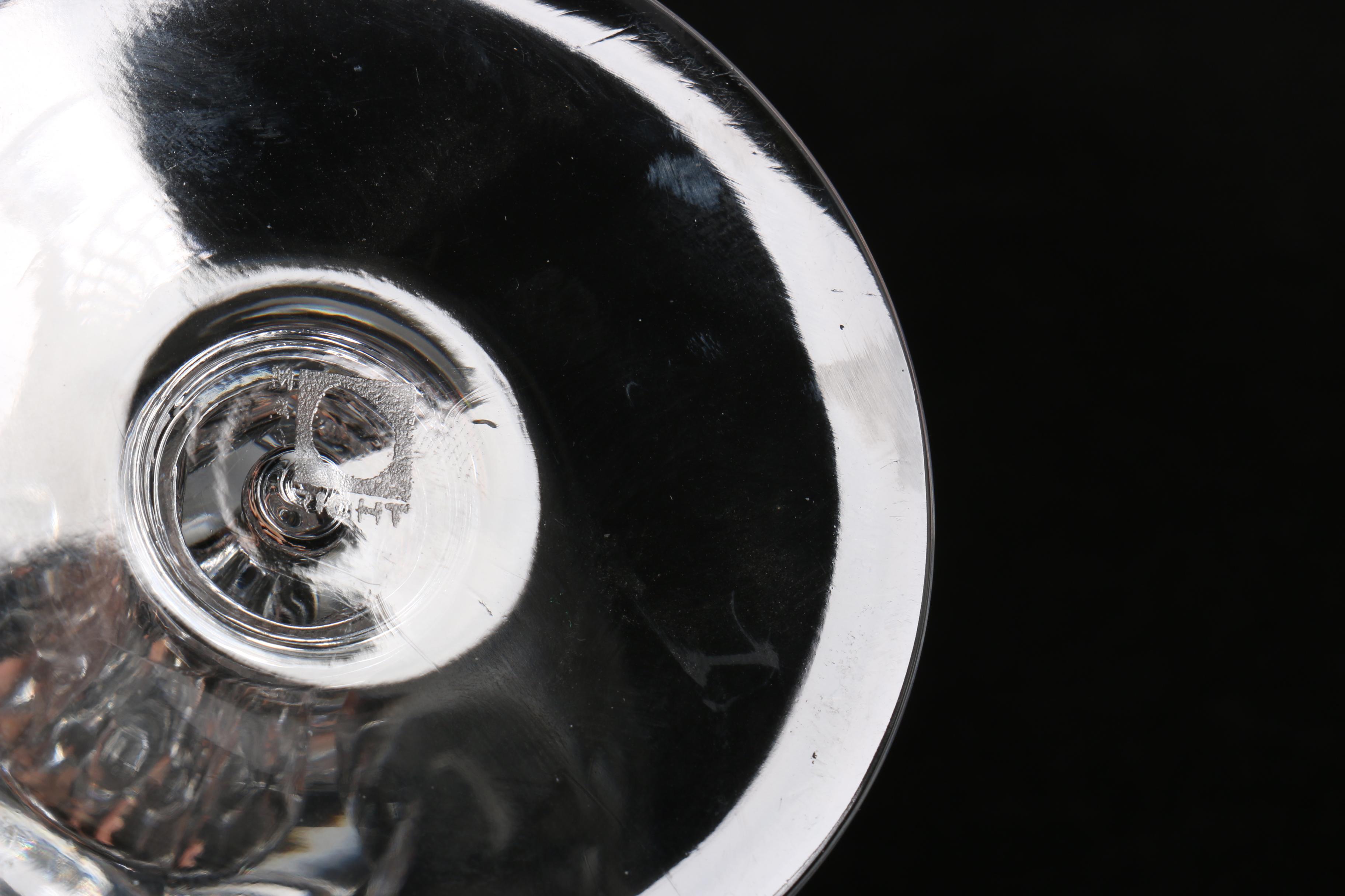 Royal Leerdam "Netherlands" Crystal Champagne Glasses