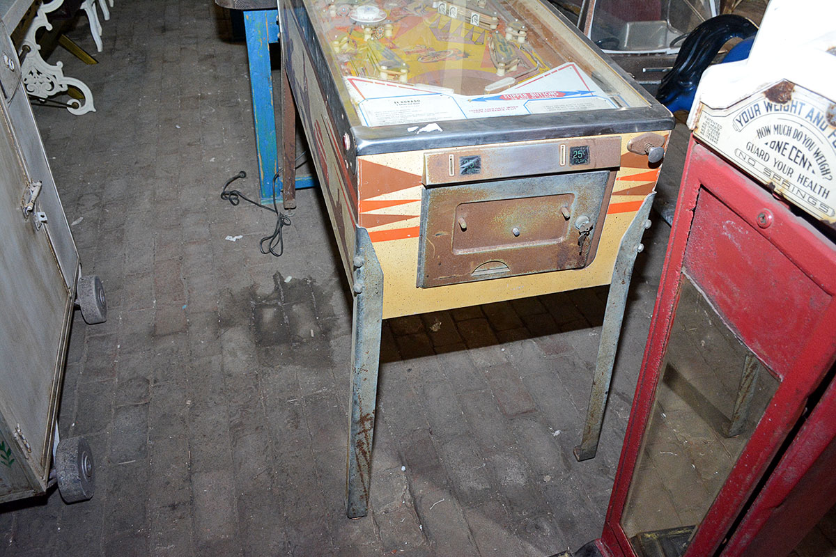 Vintage Gottlieb "El Dorado" Cowboy Theme Pinball Machine