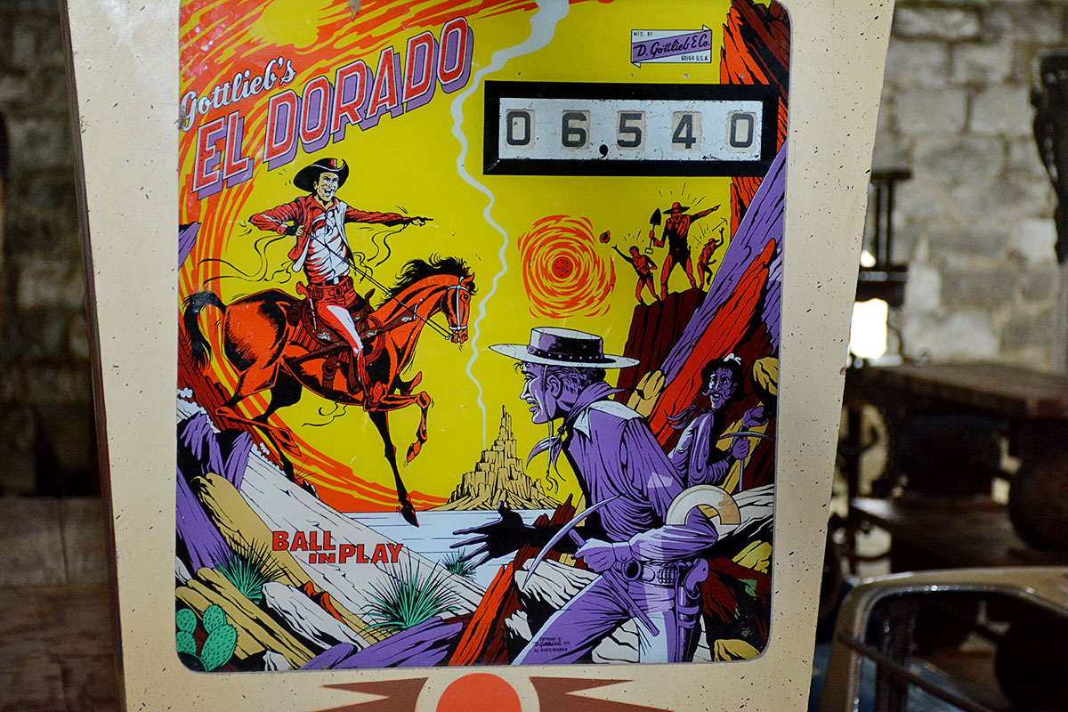 Vintage Gottlieb "El Dorado" Cowboy Theme Pinball Machine