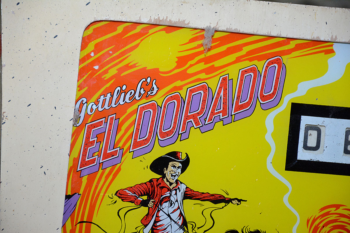 Vintage Gottlieb "El Dorado" Cowboy Theme Pinball Machine
