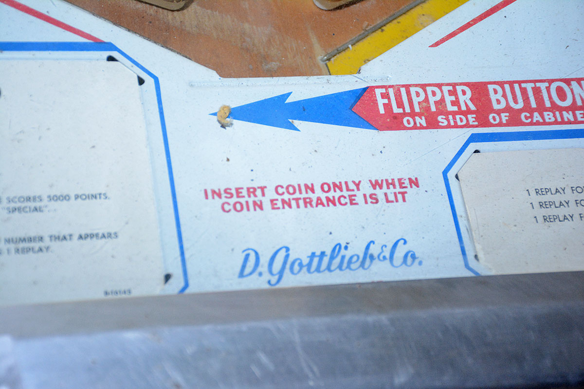 Vintage Gottlieb "El Dorado" Cowboy Theme Pinball Machine