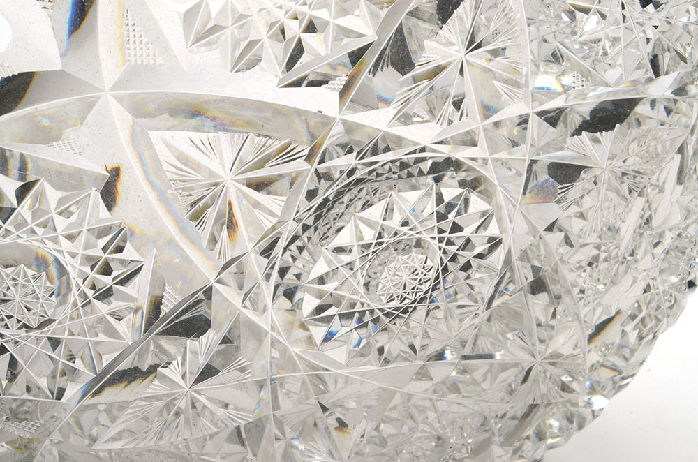 Brilliant Cut Glass Serving Bowl