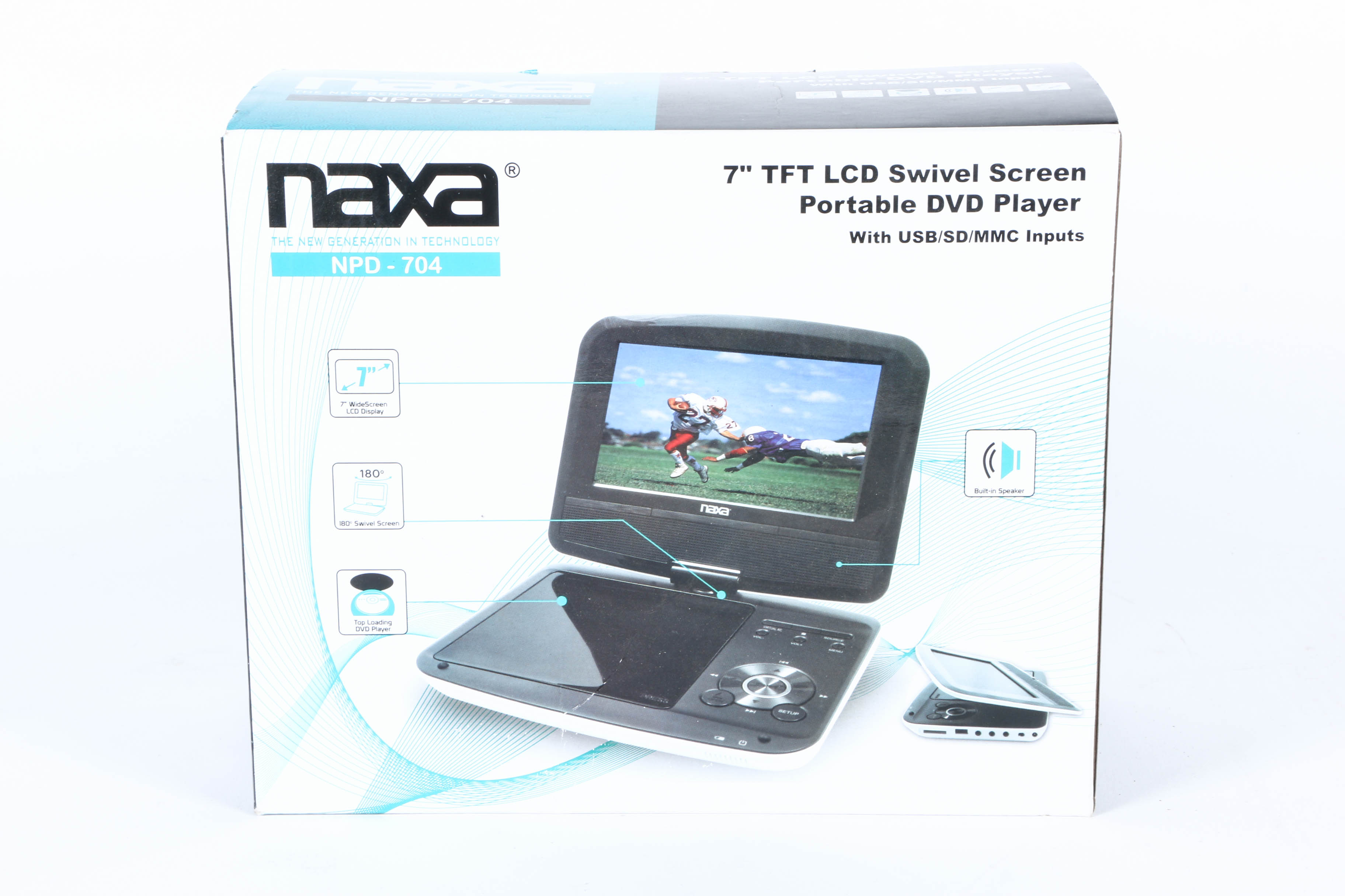 Naxa Portable DVD Player and DVD Collection