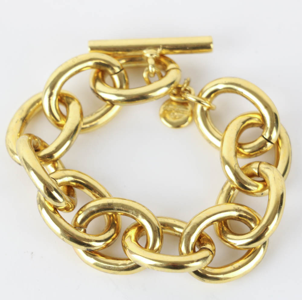 Gold Tone Costume Jewelry Including Ben-Amun, Miriam Haskell, and Yosca