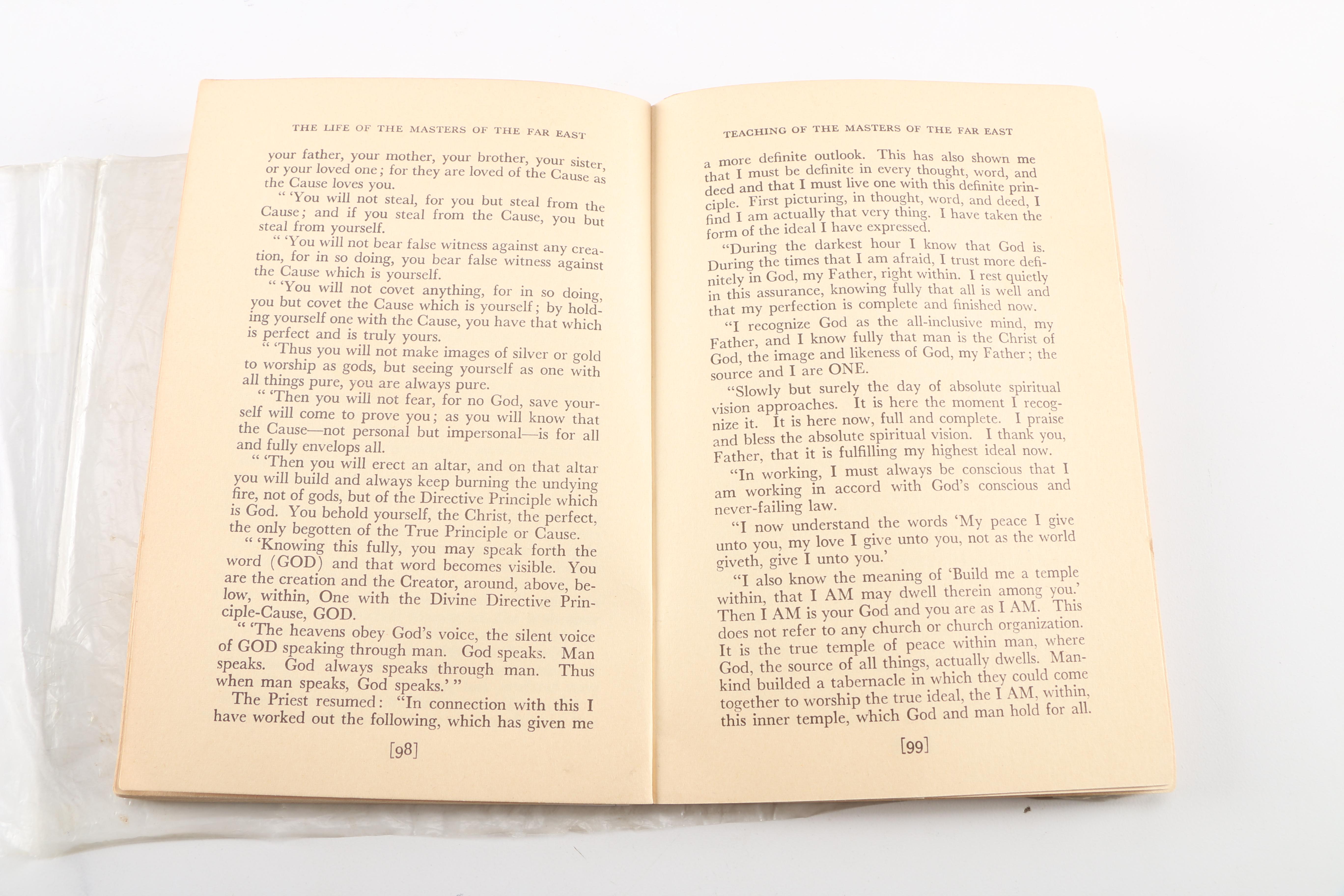 Vintage East Asian Spirituality Books and "The Spy" by James Fenimore