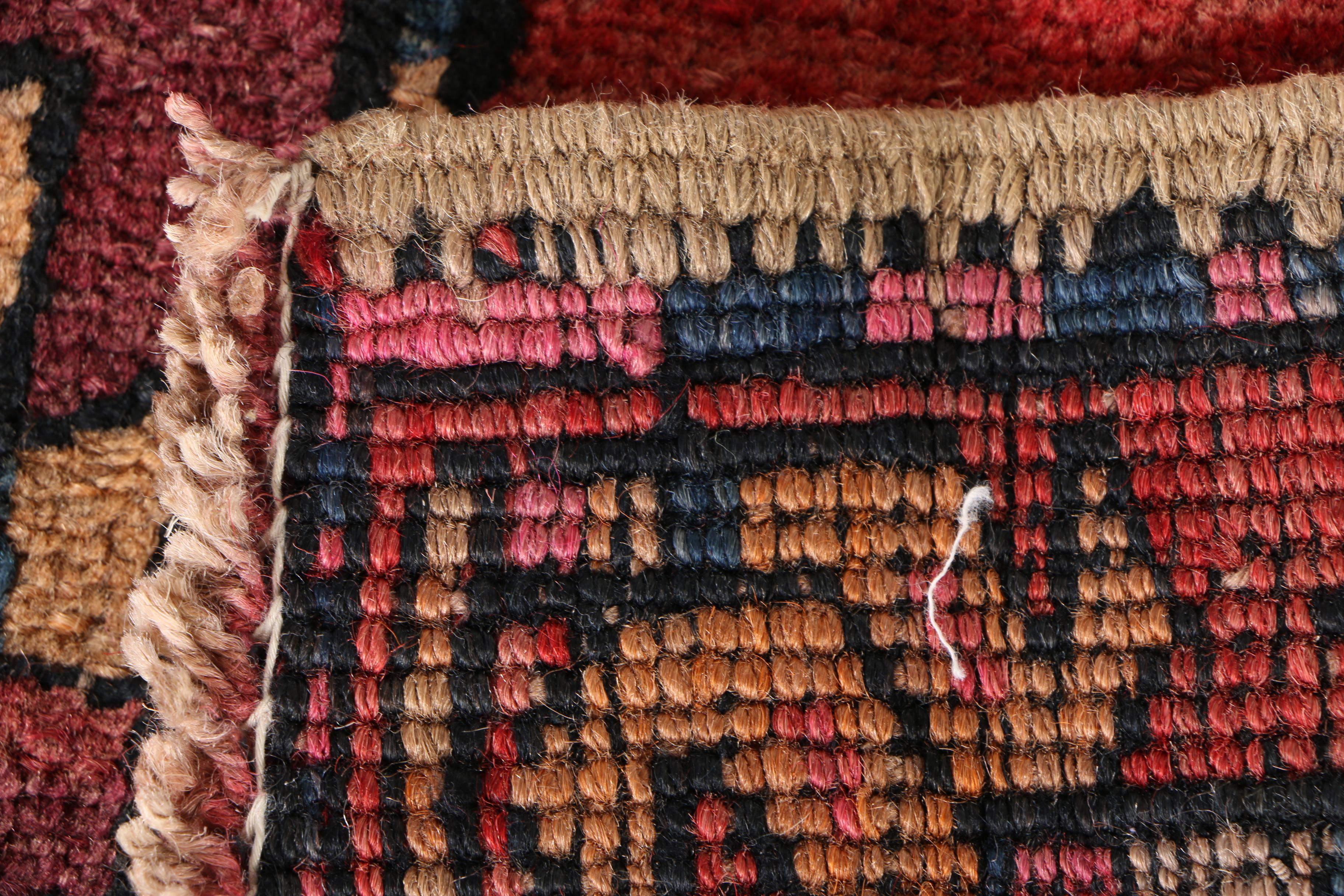 Hand-Knotted Caucasian Pictorial Runner