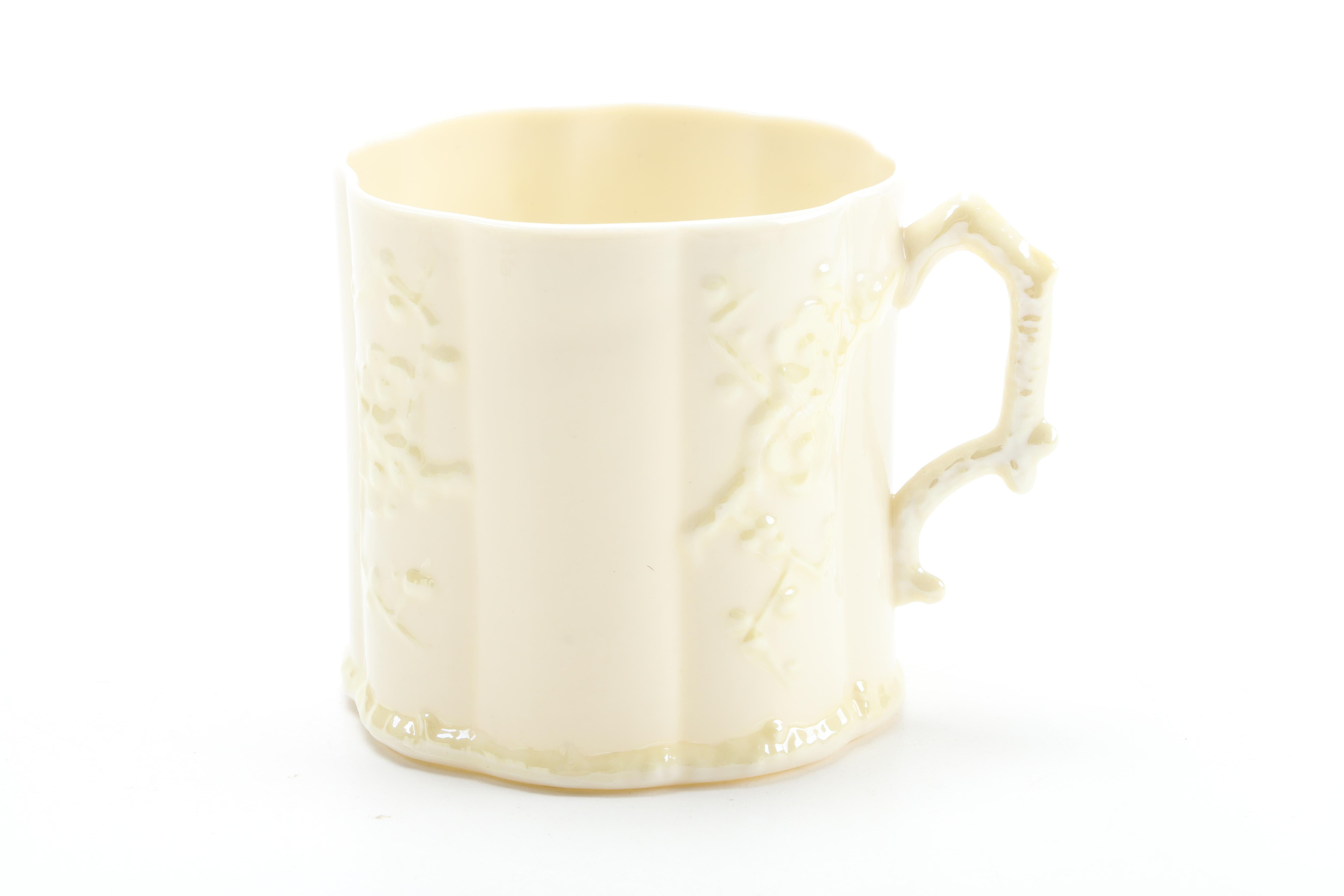 Belleek "Thorn" Porcelain Mugs
