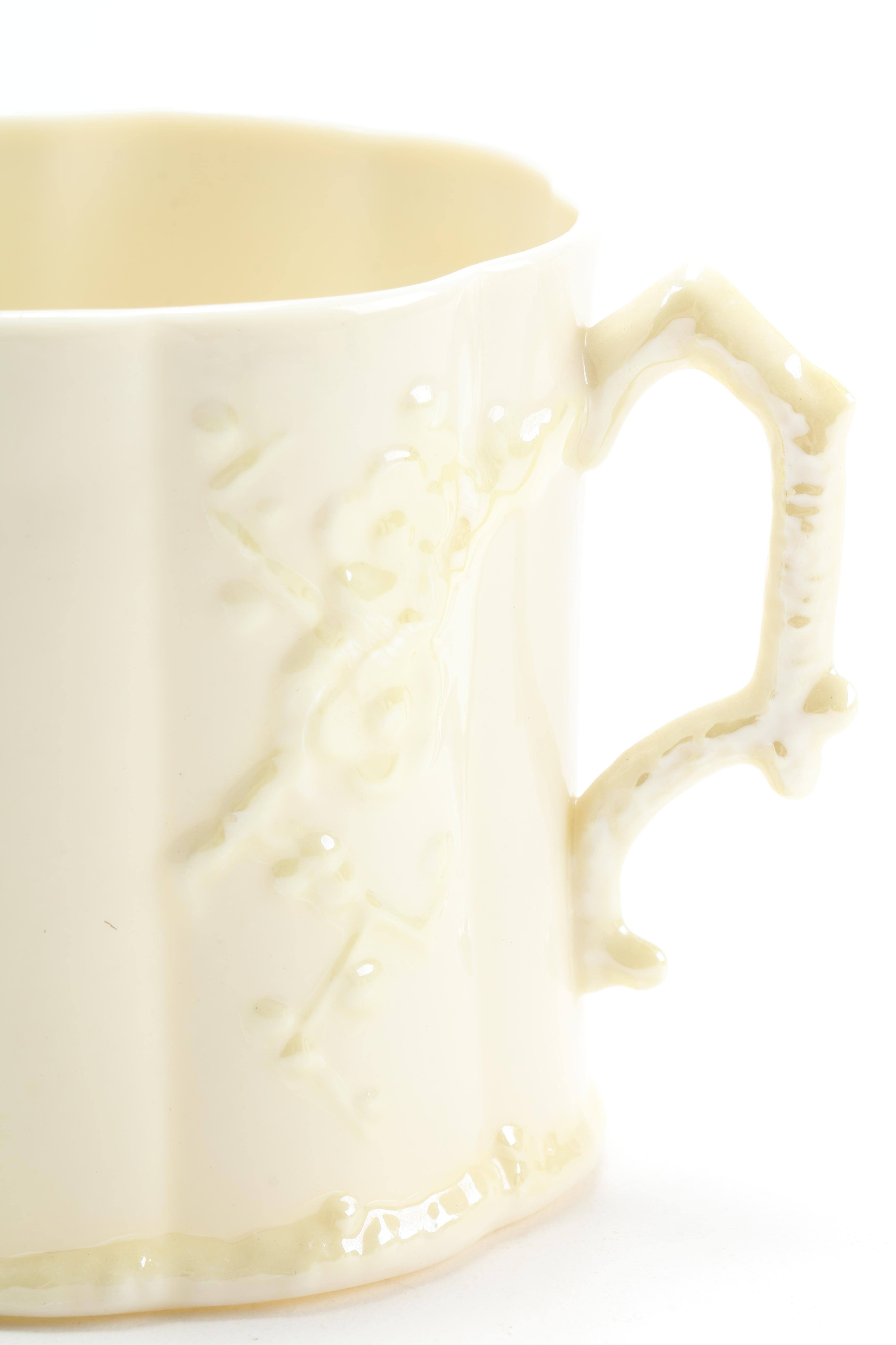 Belleek "Thorn" Porcelain Mugs