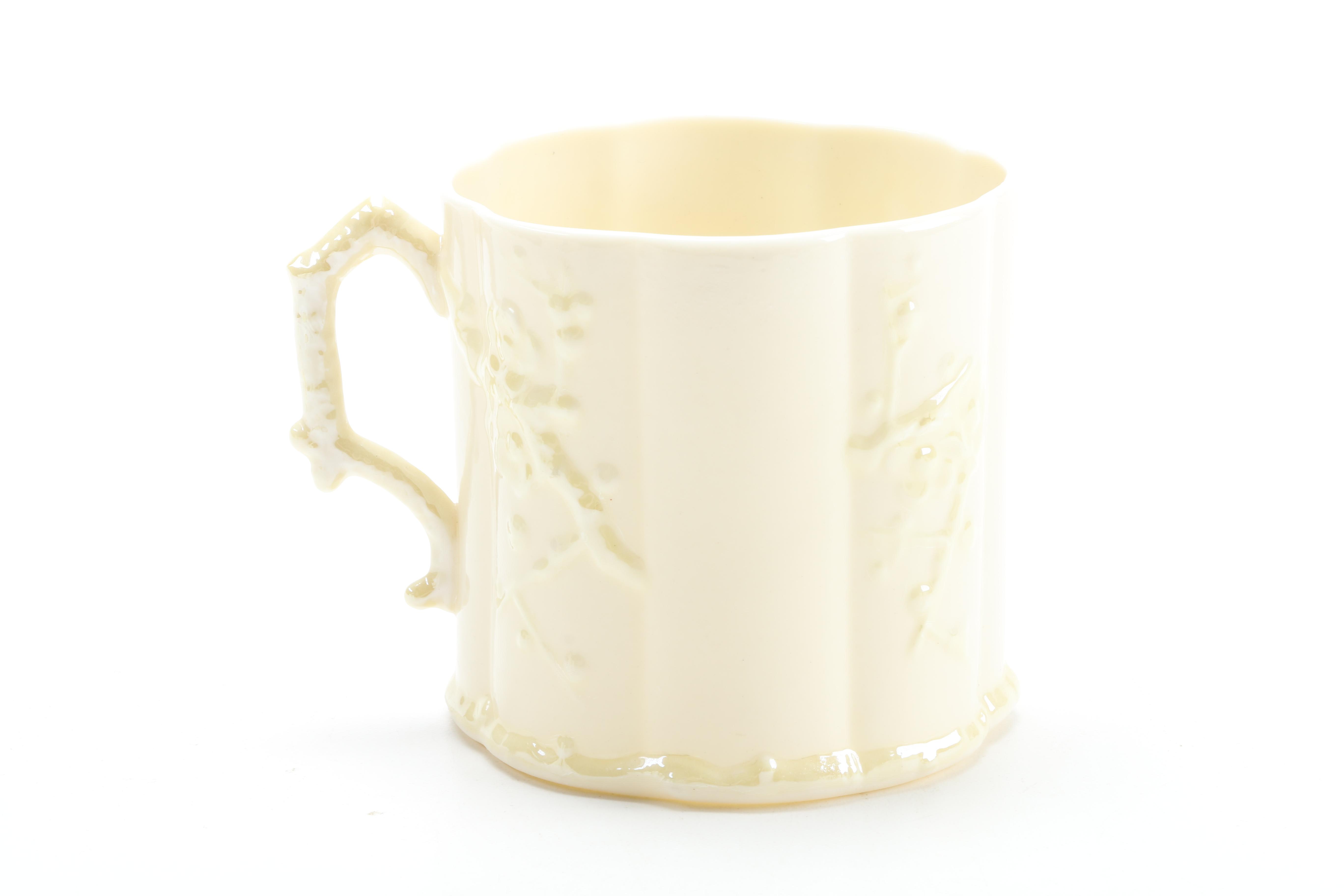 Belleek "Thorn" Porcelain Mugs