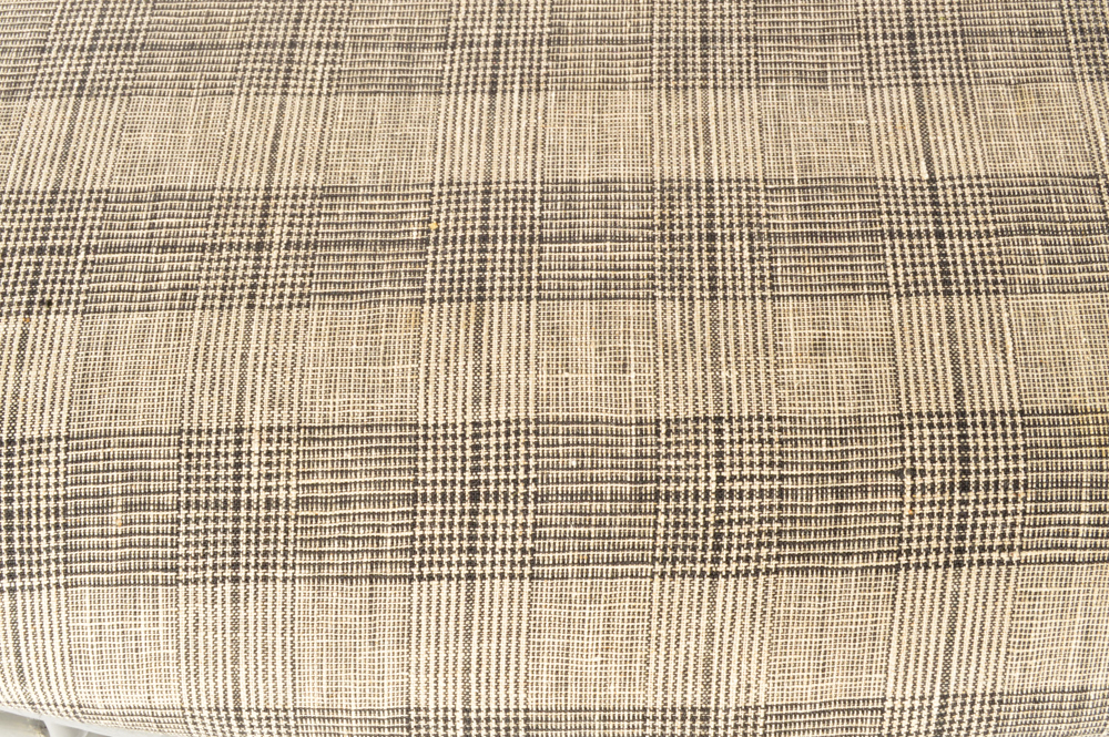 Vintage Rattan Upholstered Accent Arm Chairs