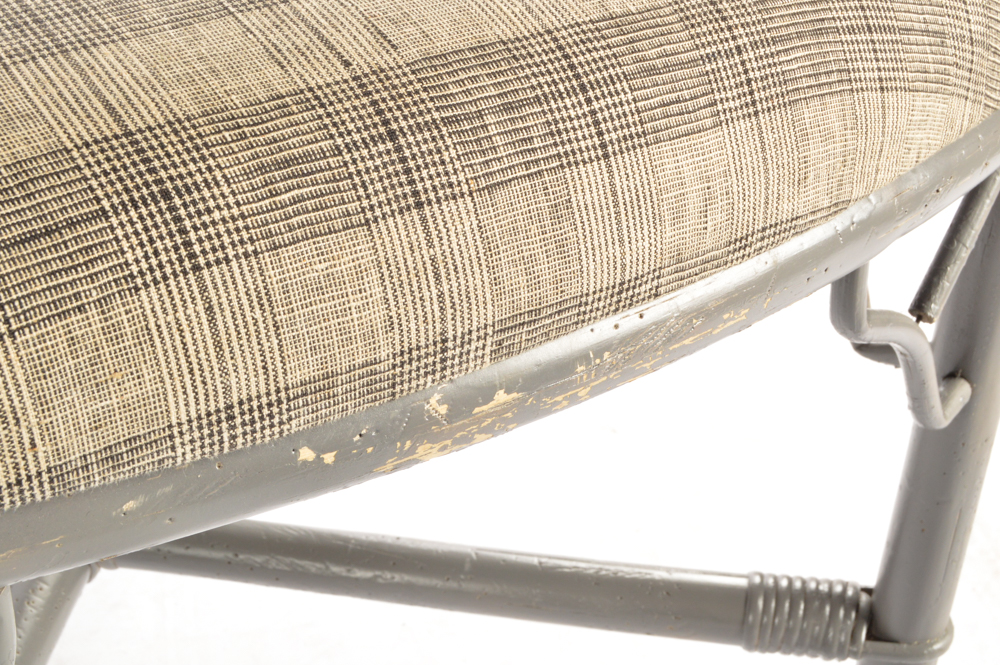 Vintage Rattan Upholstered Accent Arm Chairs