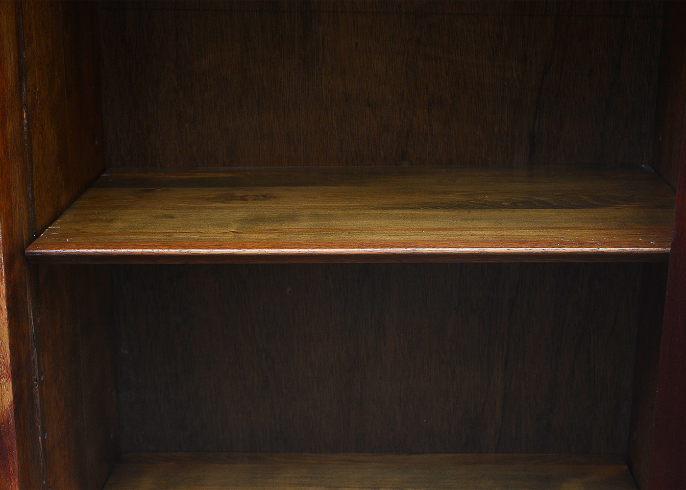 Vintage Bookcase With Lion Head Accents