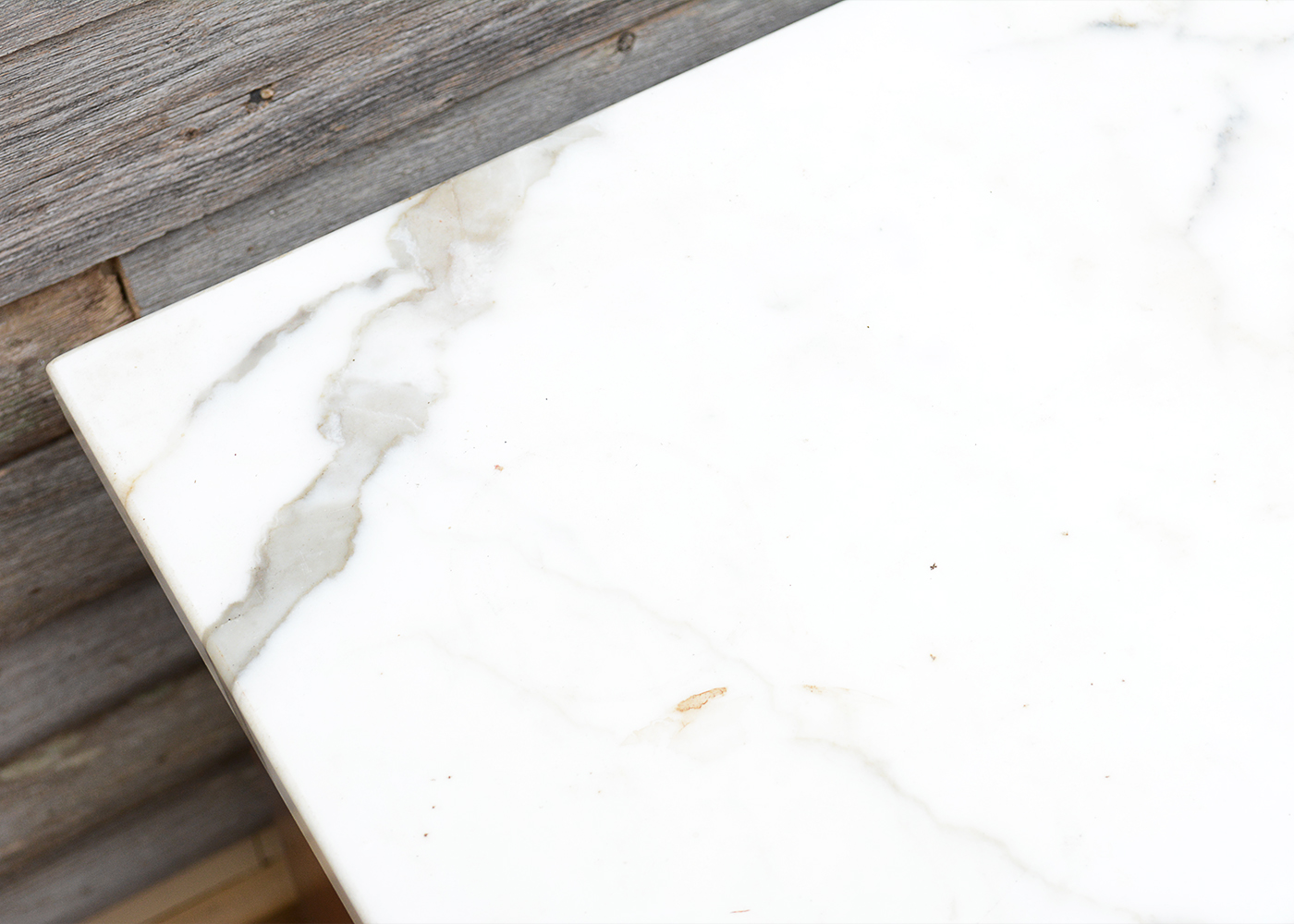 Vintage Console Cabinet With Marble Top