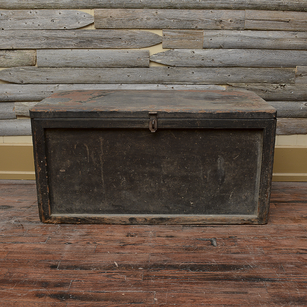 Antique Flat Top Trunk