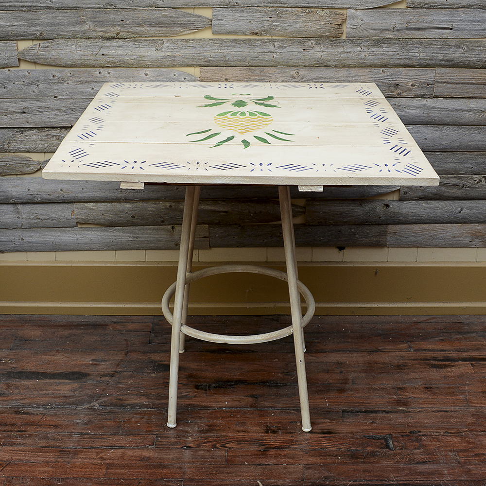 Repurposed Hand Painted Table