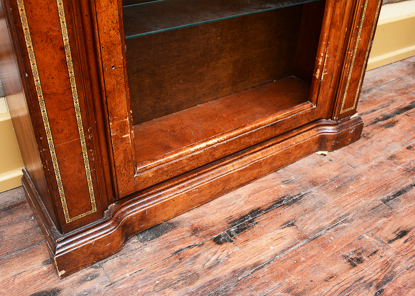 Vintage Console Cabinet With Marble Top