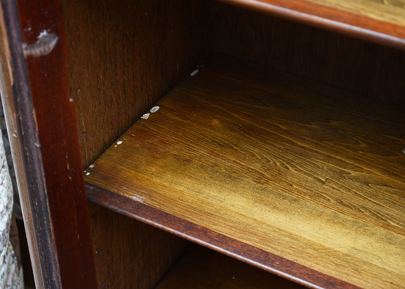 Vintage Bookcase With Lion Head Accents